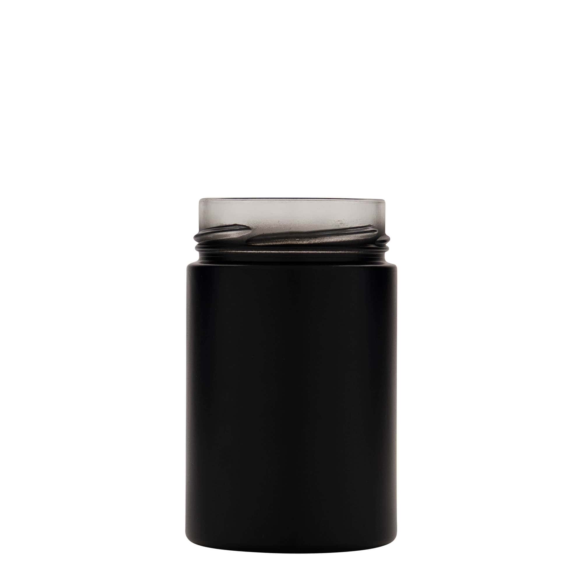 Tarro redondo 'Aurora' de 327 ml, negro, boca: Deep-Twist-Off (DTO 66) Tarro redondo 'Aurora' de 327 ml, negro, boca: Deep-Twist-Off (DTO 66)