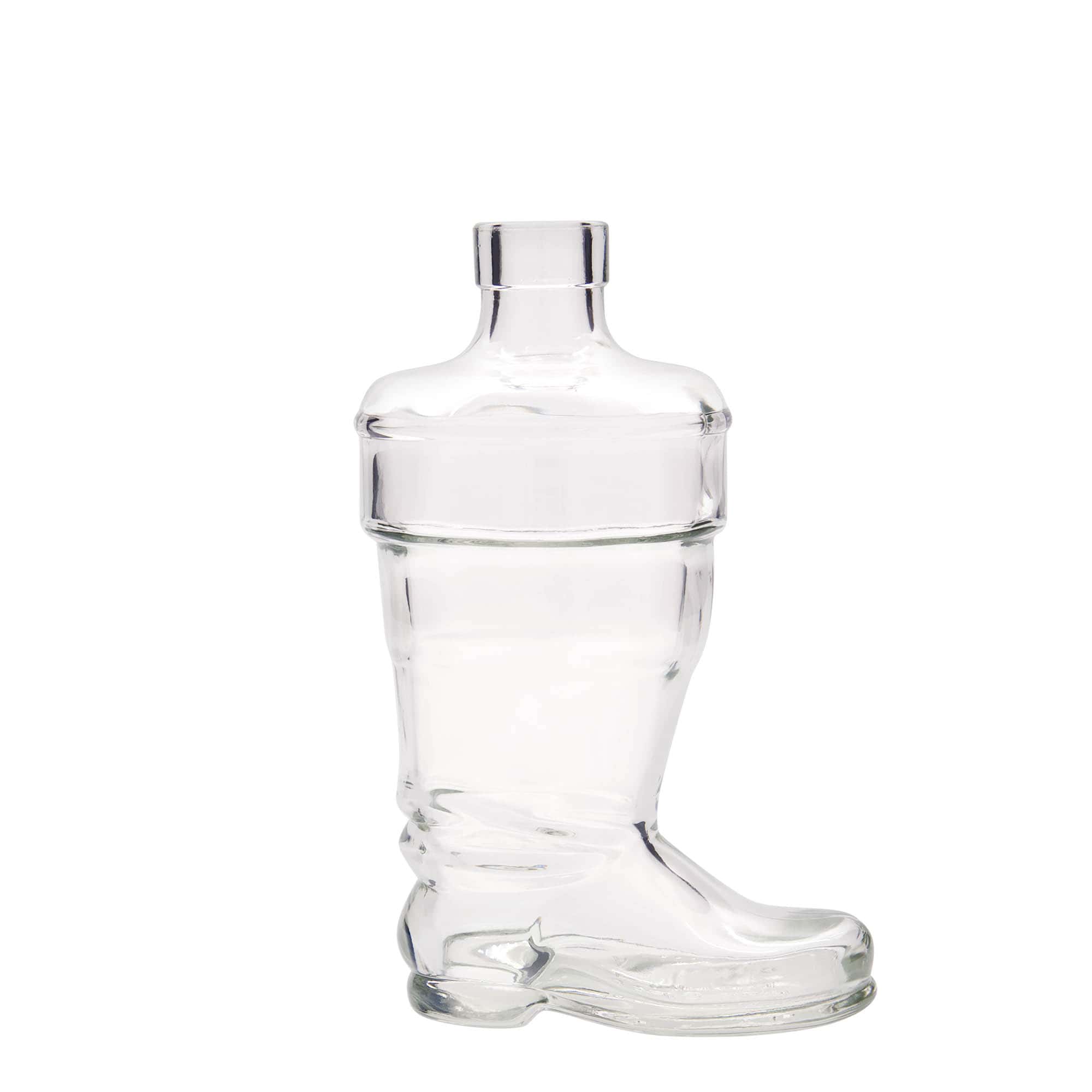 Botella de vidrio de 350 ml 'Bota', boca: corcho