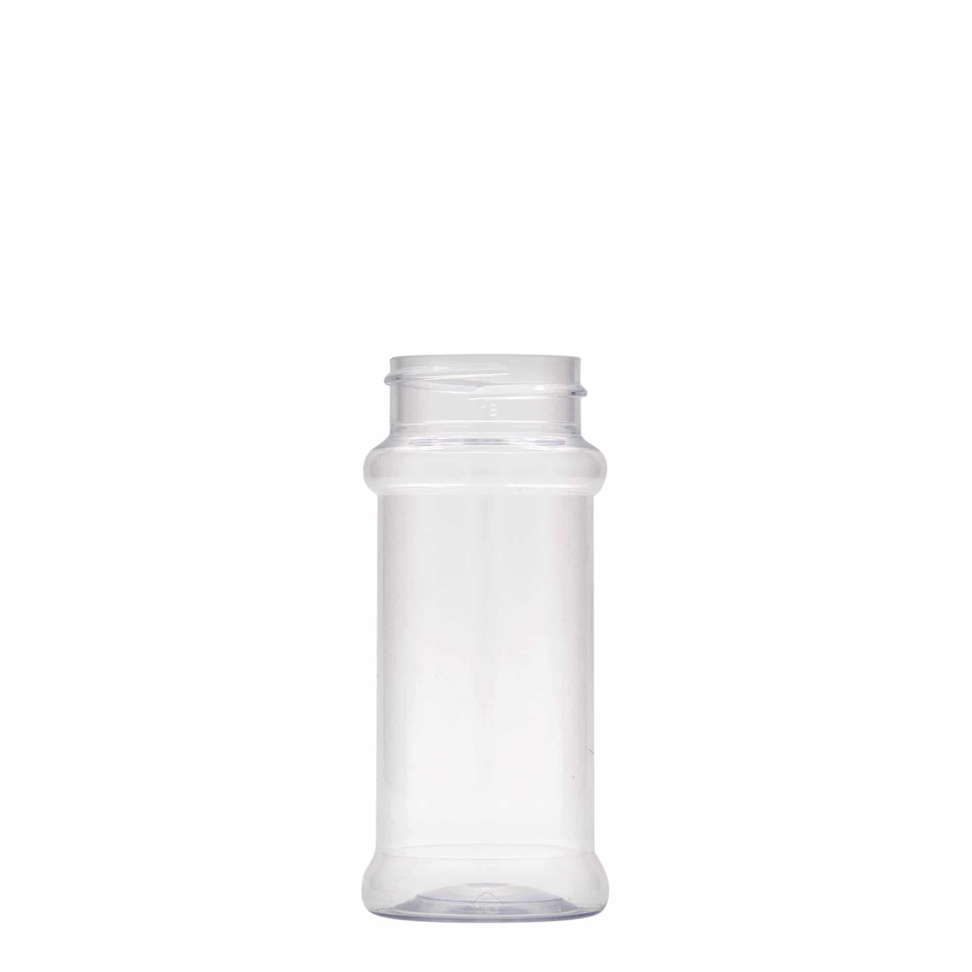 Bote de especias de PET de 100 ml, plástico, boca: GPI 38/400