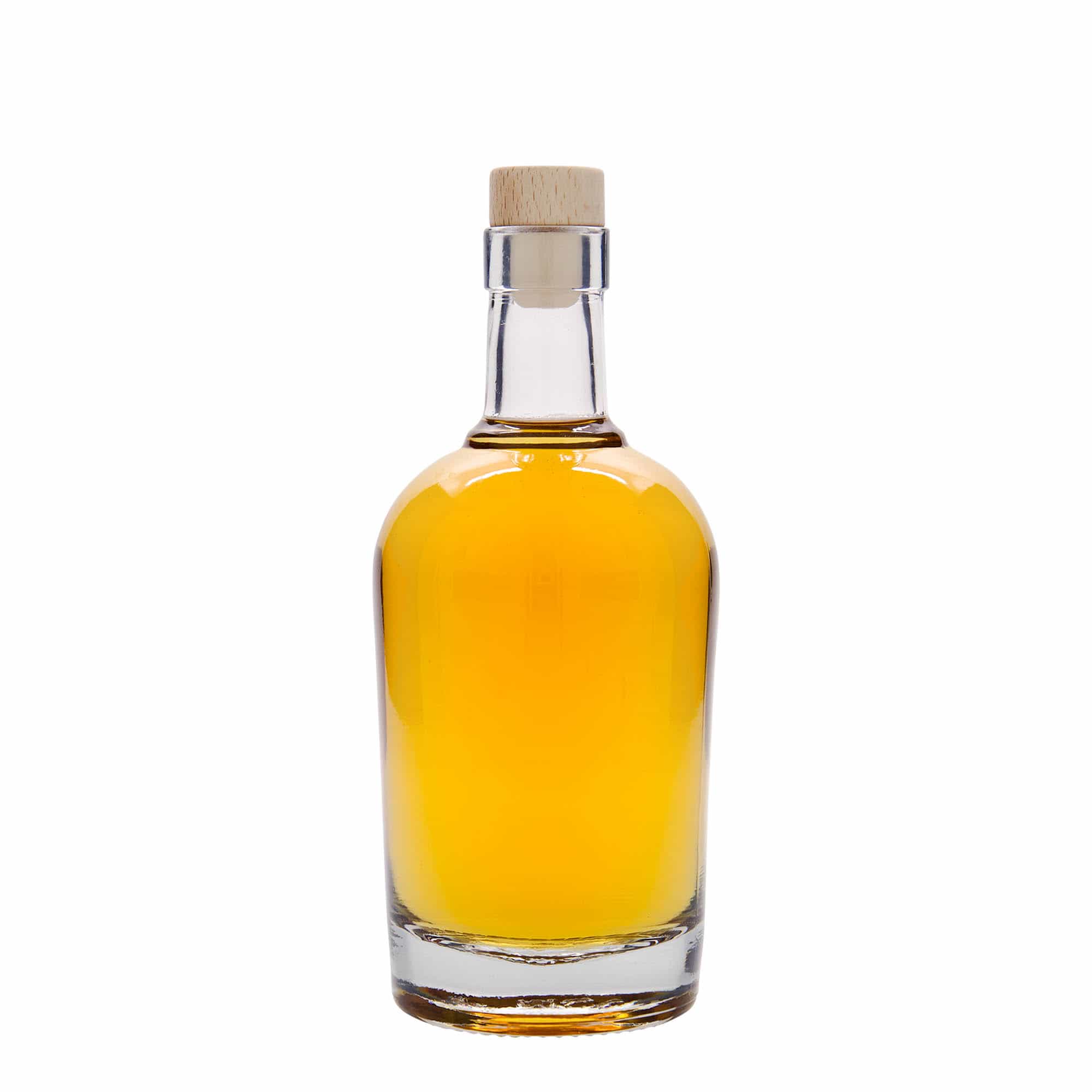 Botella de vidrio 'Amarillo' de 500 ml, boca: corcho