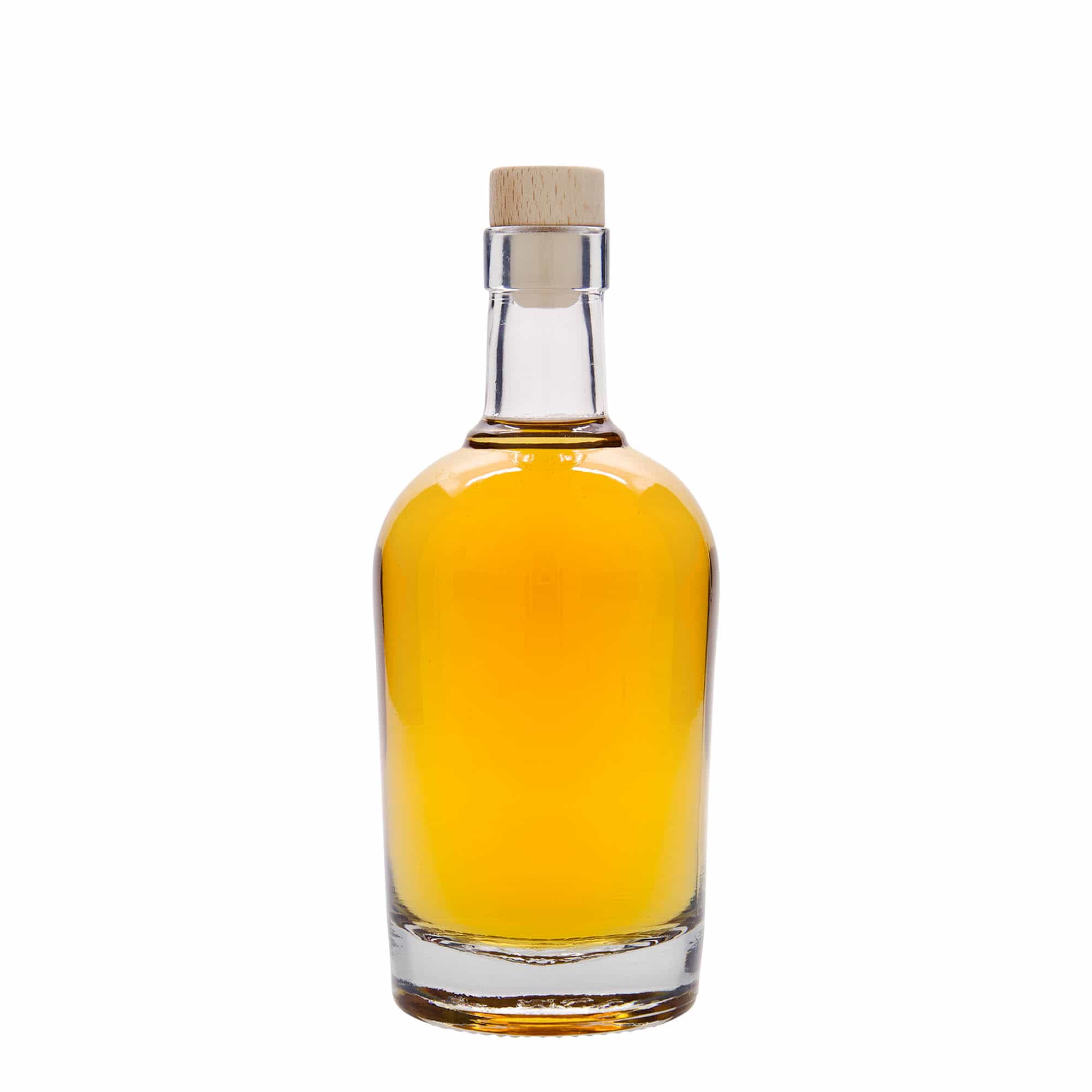 Botella de vidrio 'Amarillo' de 500 ml, boca: corcho