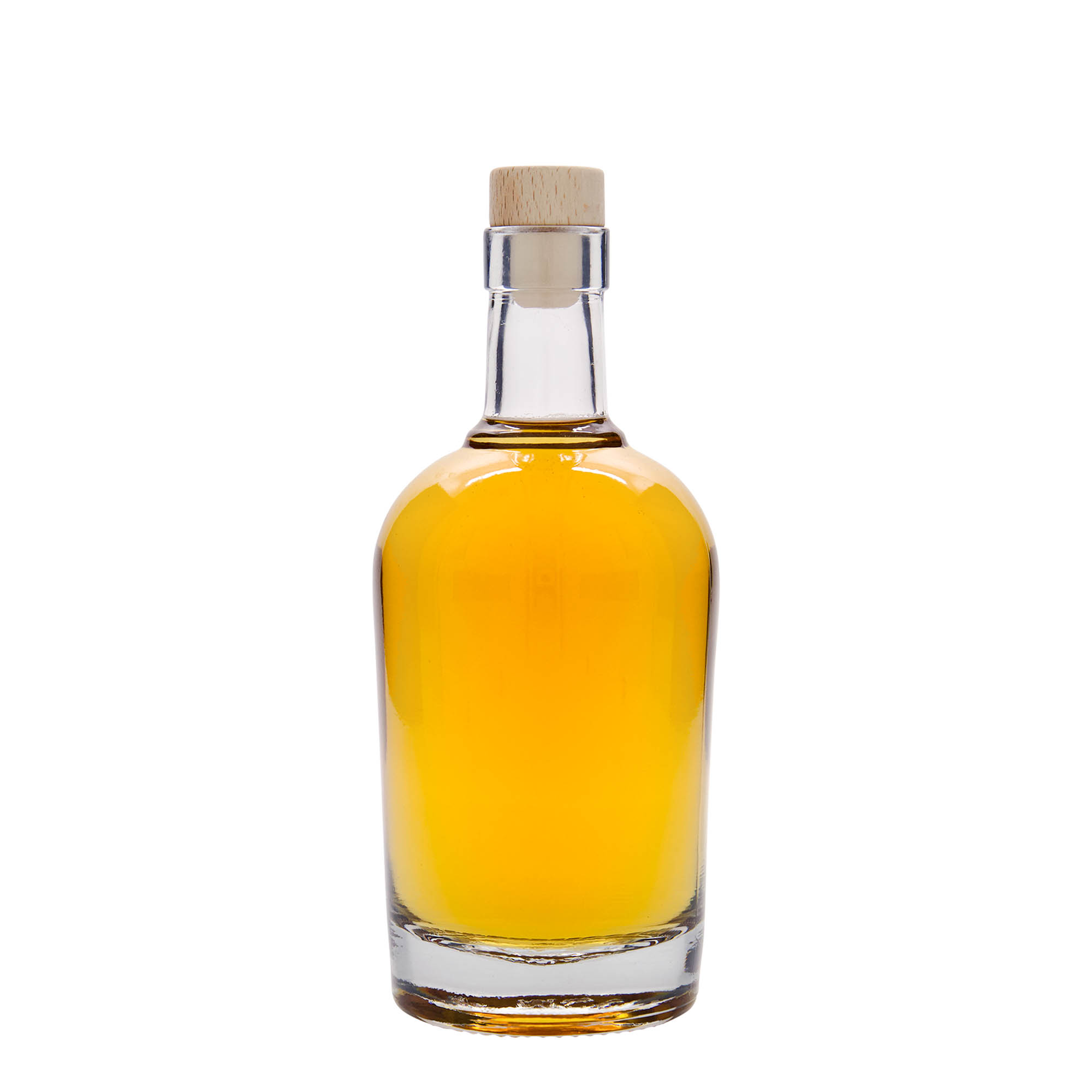 Botella de vidrio de 500 ml 'Amarillo', boca: corcho
