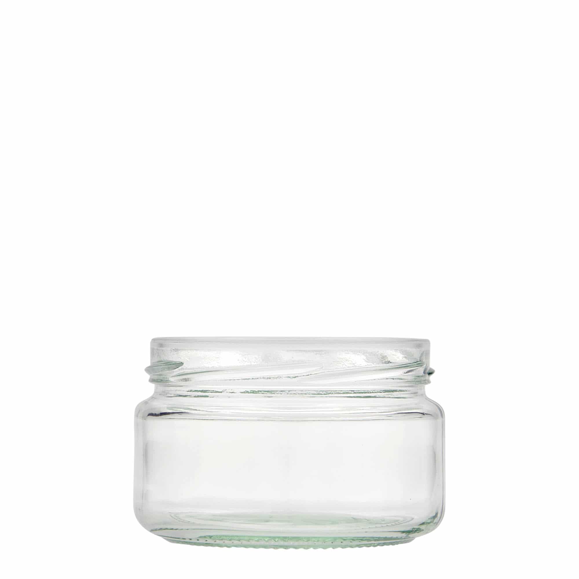 Tarro redondo plano de 230 ml, boca: Twist-Off (TO 82) Tarro redondo plano de 230 ml, boca: Twist-Off (TO 82)