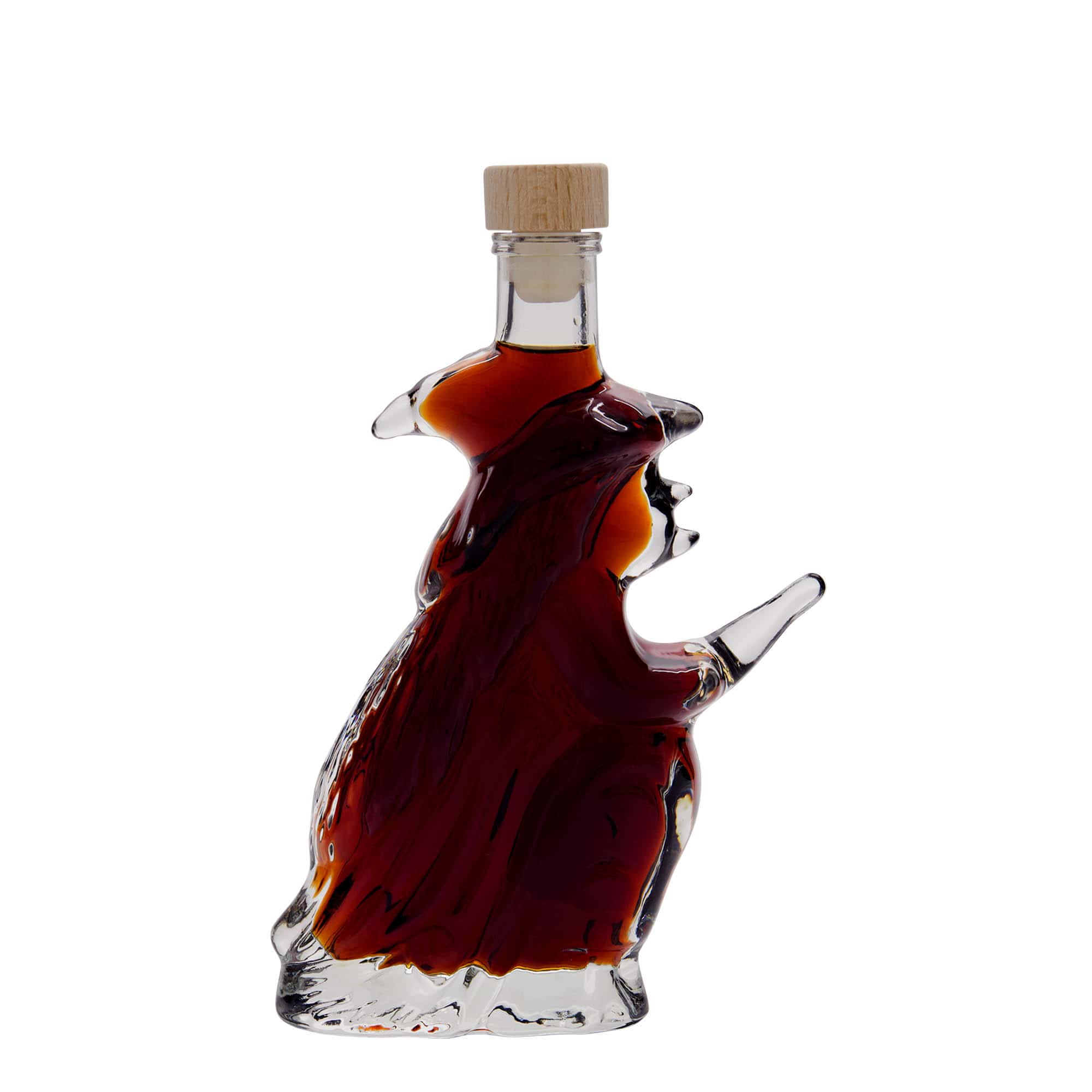 Botella de vidrio de 200 ml «Hexe», boca: corcho