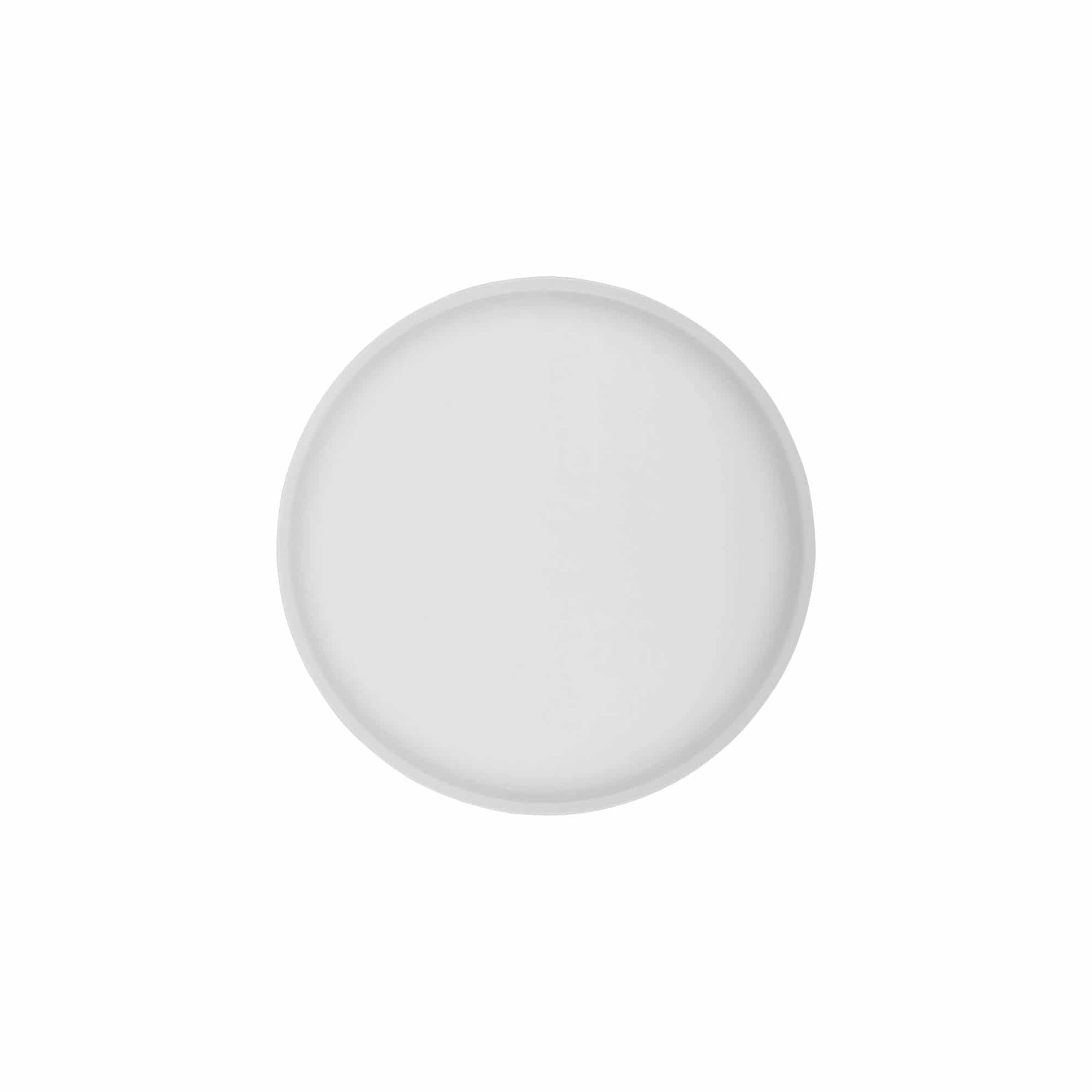 Tapa de rosca 'Edición Clear/Platin', plástico PP, blanco, para boca: 70/2P