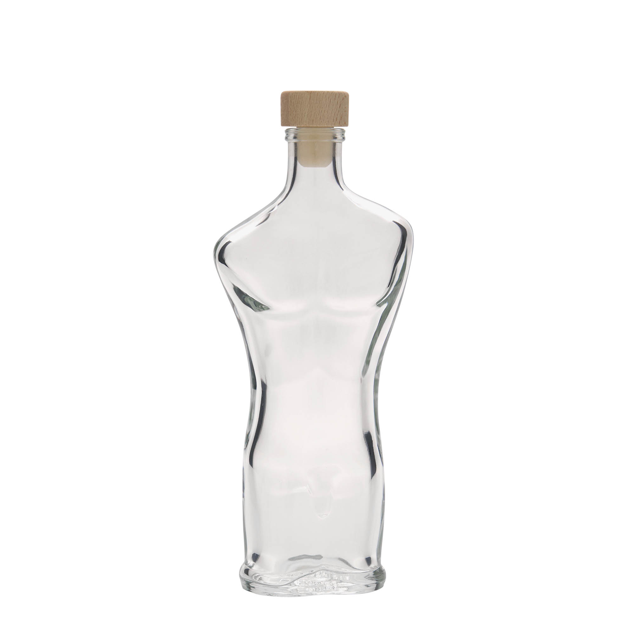 Botella de vidrio de 200 ml 'Adam', boca: corcho