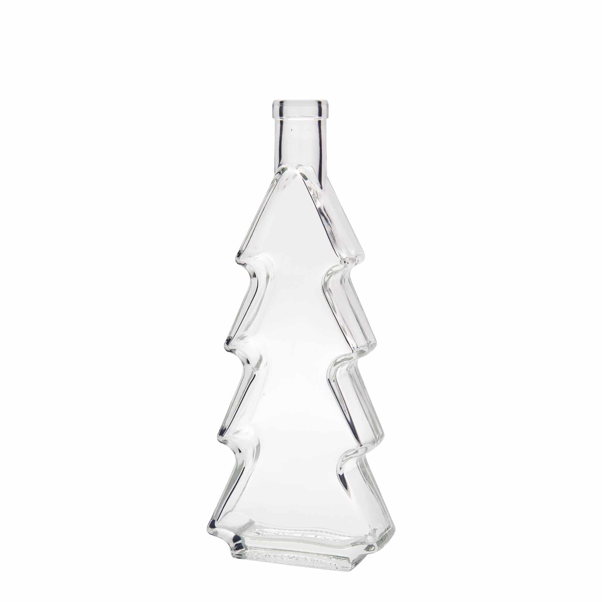 Botella de cristal de 350 ml 'Árbol de Navidad', boca: corcho