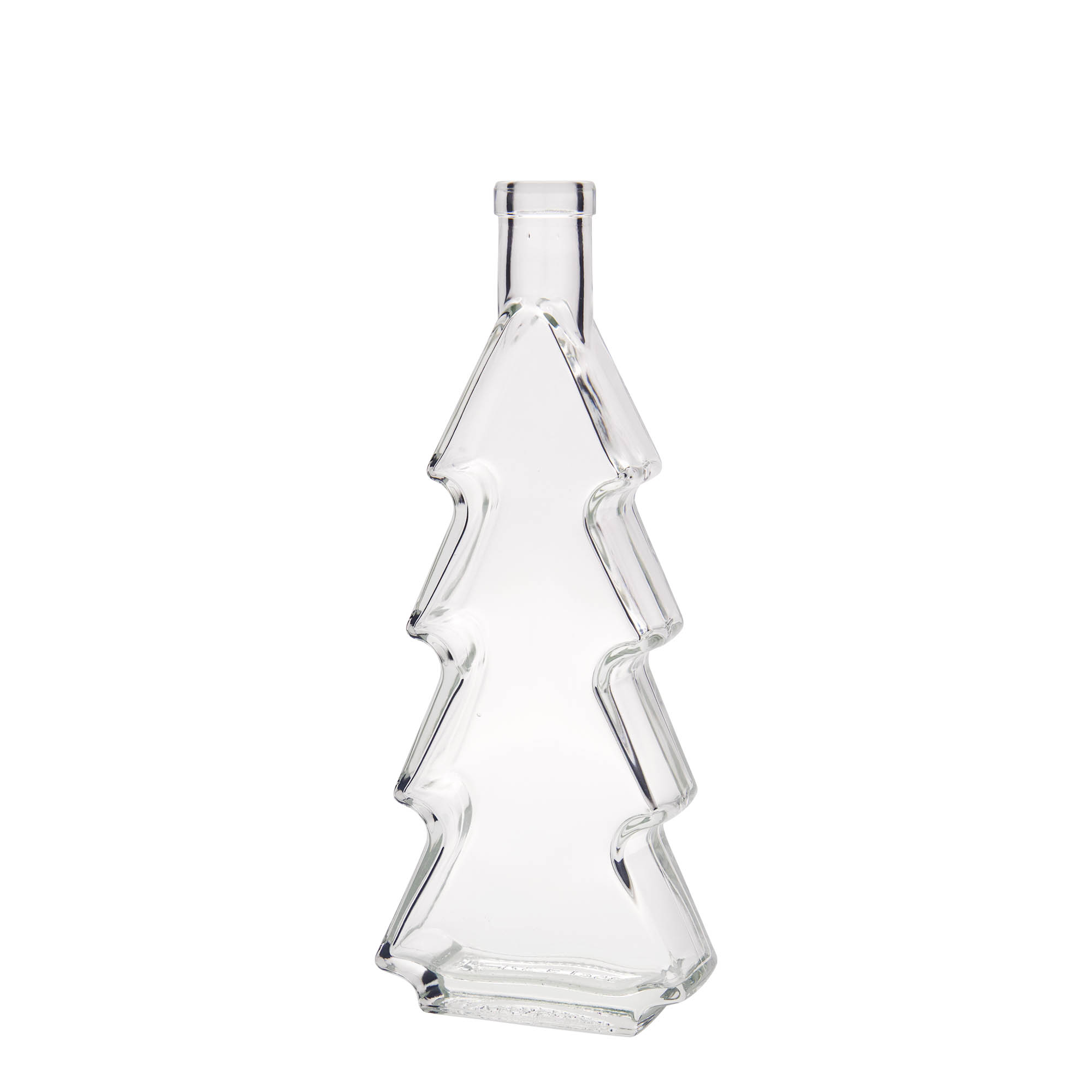 Botella de cristal de 350 ml «Árbol de Navidad», boca: corcho