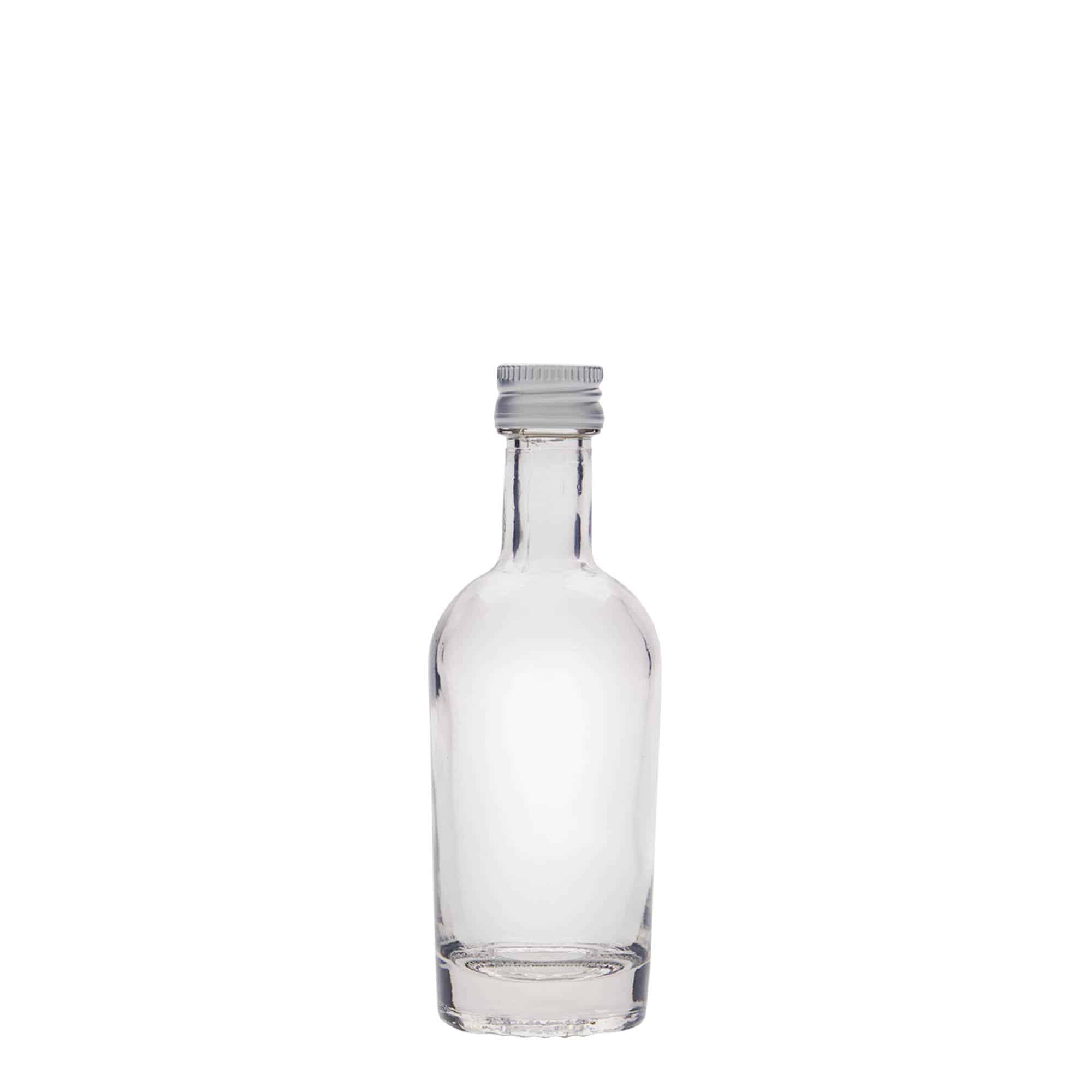 Botella de vidrio de 50 ml 'Pepe', boca: PP 18