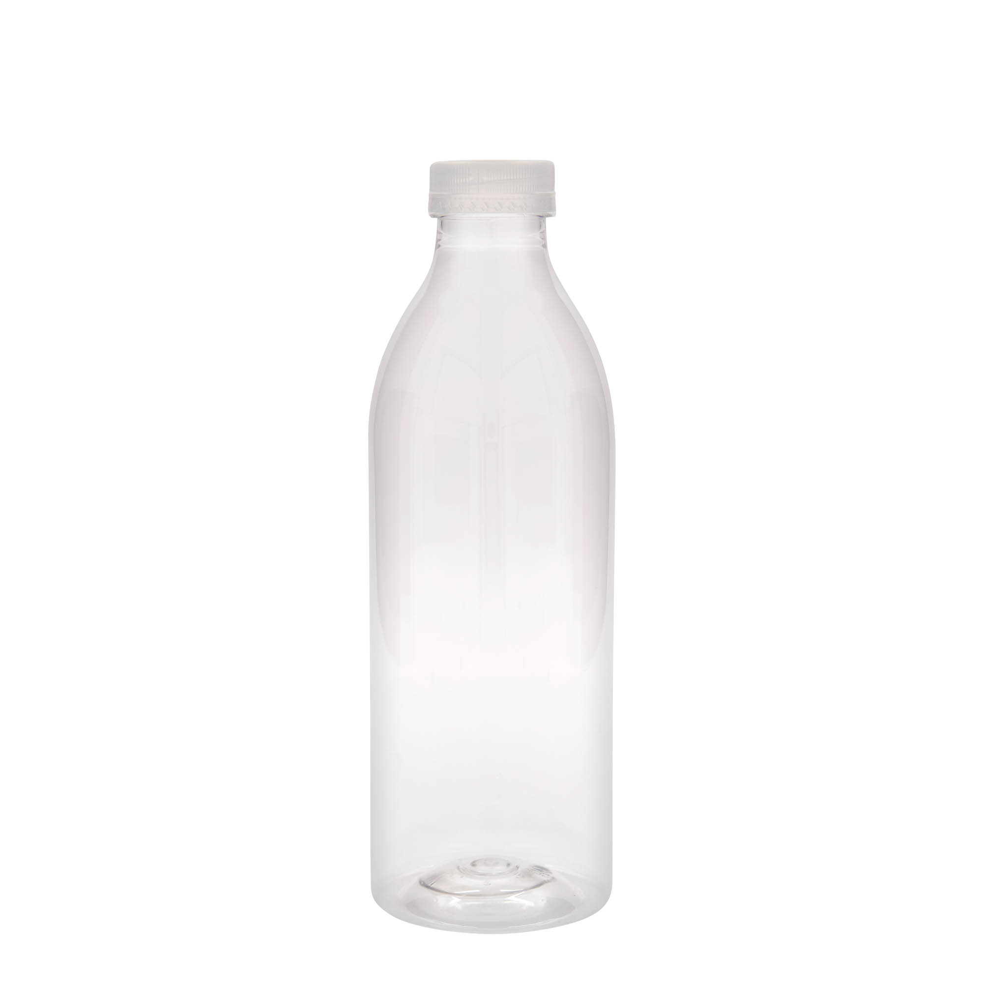 Botella PET estándar de 1.000 ml, plástico, boca: 38 mm