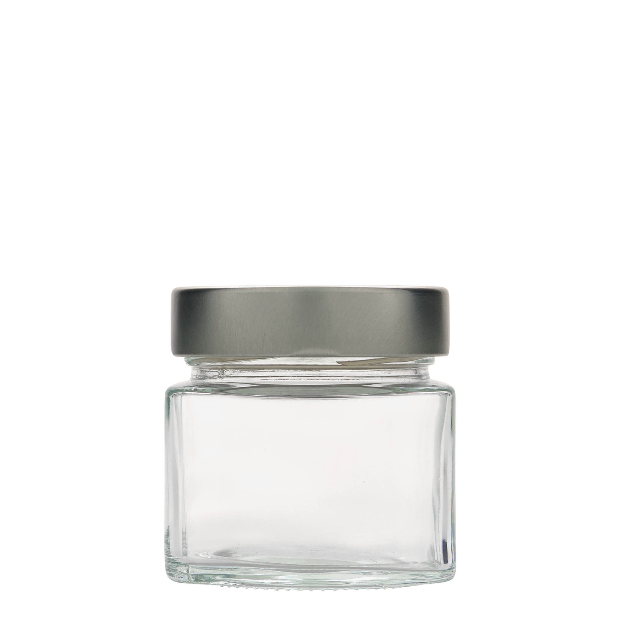 212 ml tarro cuadrado 'Kimba', boca: Extra-Deep-Twist-Off (EDTO 70)