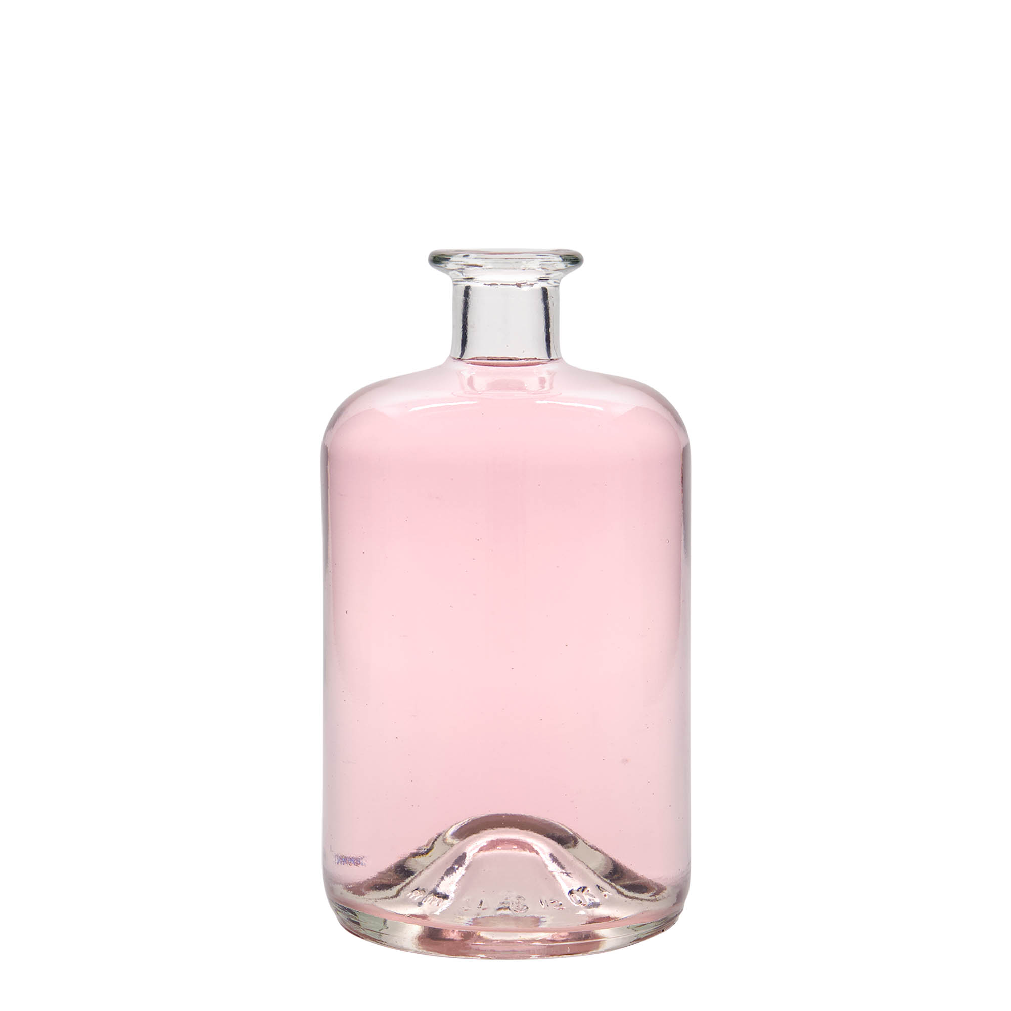 Botella de vidrio de 700 ml para farmacéutico, boca: corcho