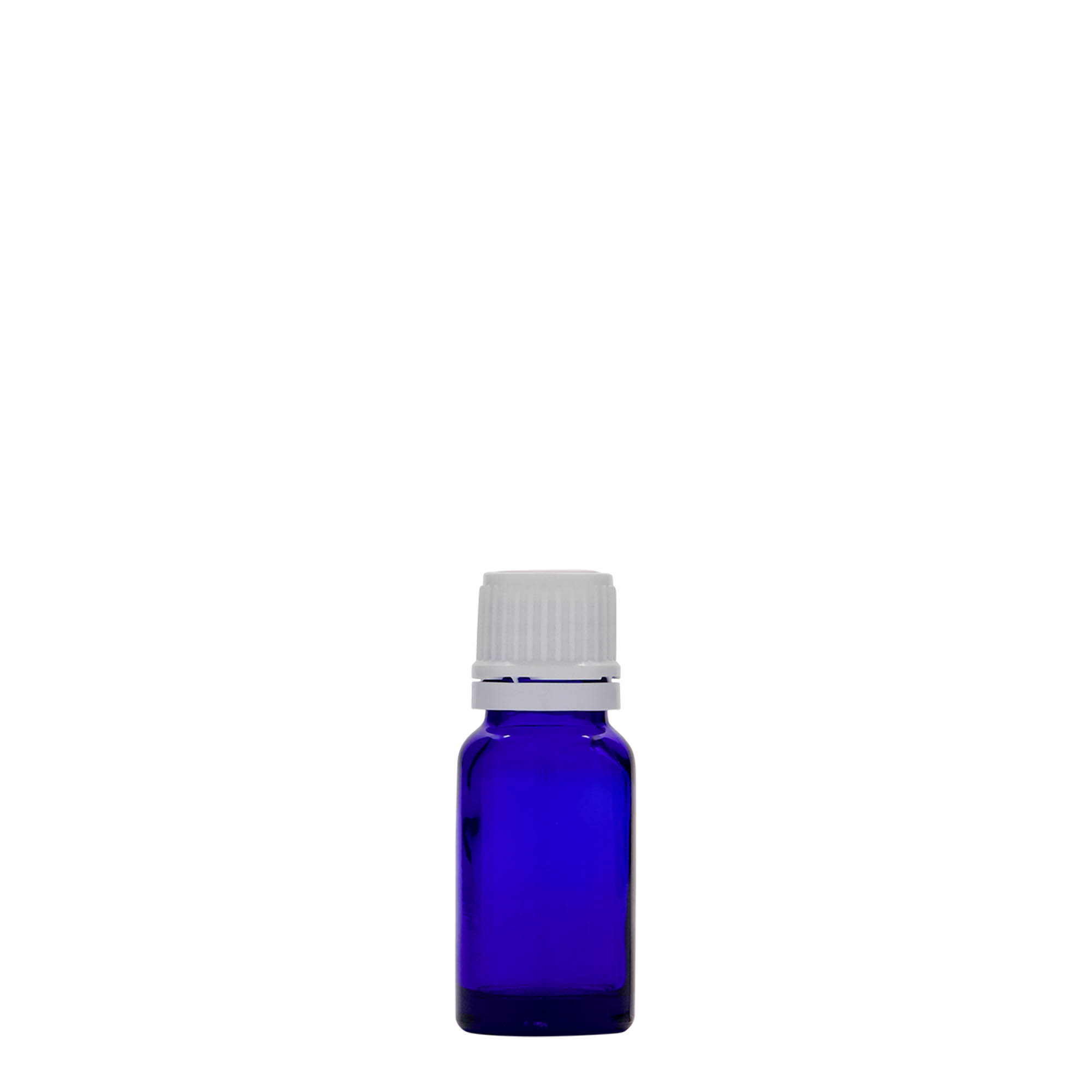 10 ml frasco medicinal, vidrio, azul real, boca: DIN 18