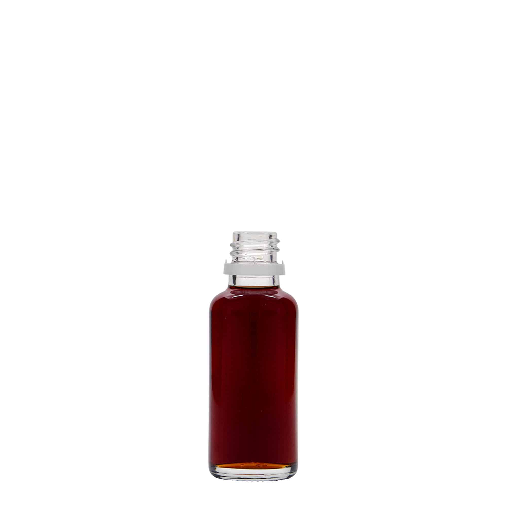Frasco de medicamentos de 30 ml, vidrio, boca: DIN 18