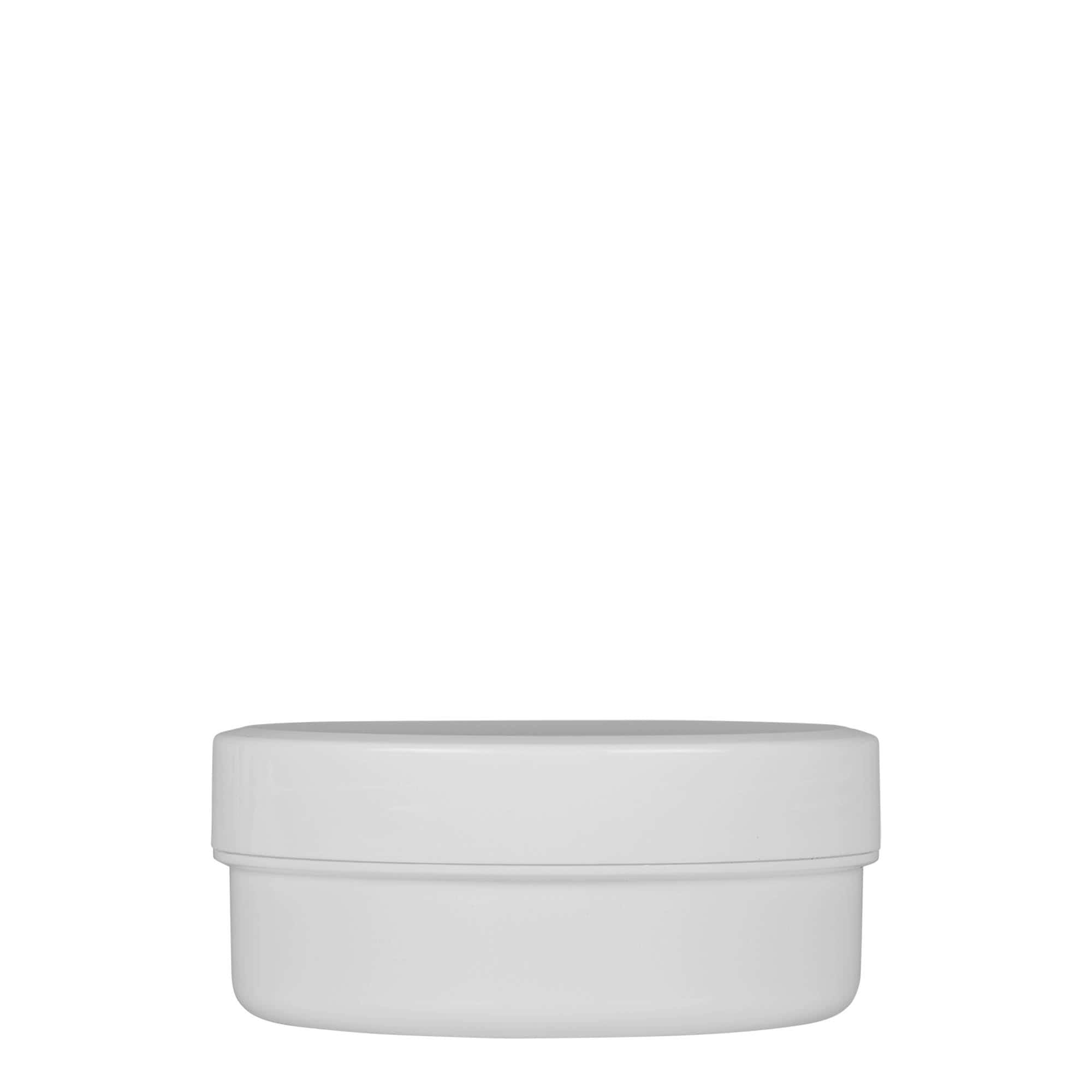 125 ml bote de plástico 'White Line', PP, blanco, boca: cierre de rosca
