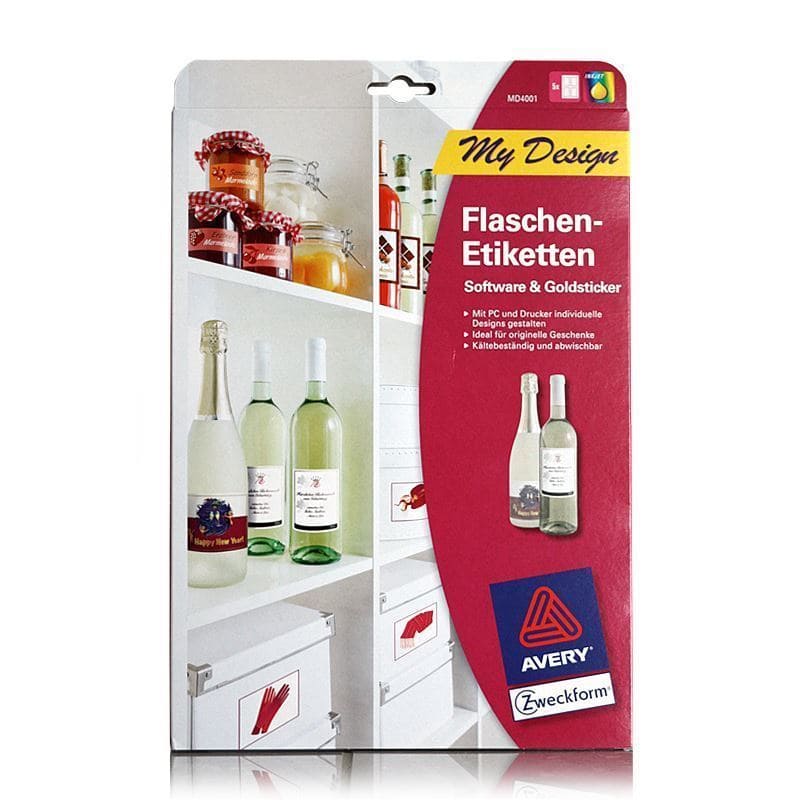 Etiquetas autoadhesivas, 20 hojas, papel, blanco