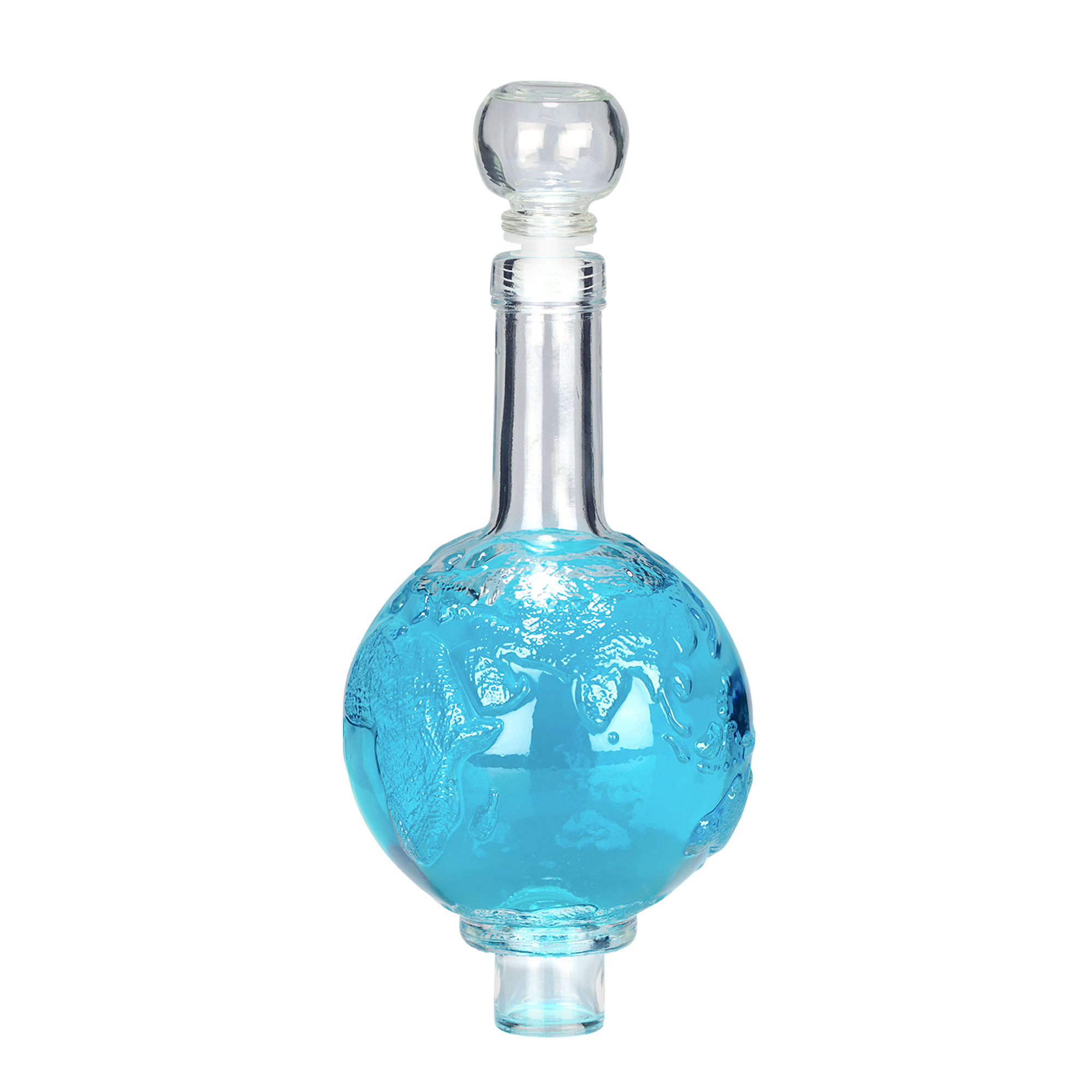 Botella de vidrio de 500 ml 'Globus', boca: corcho