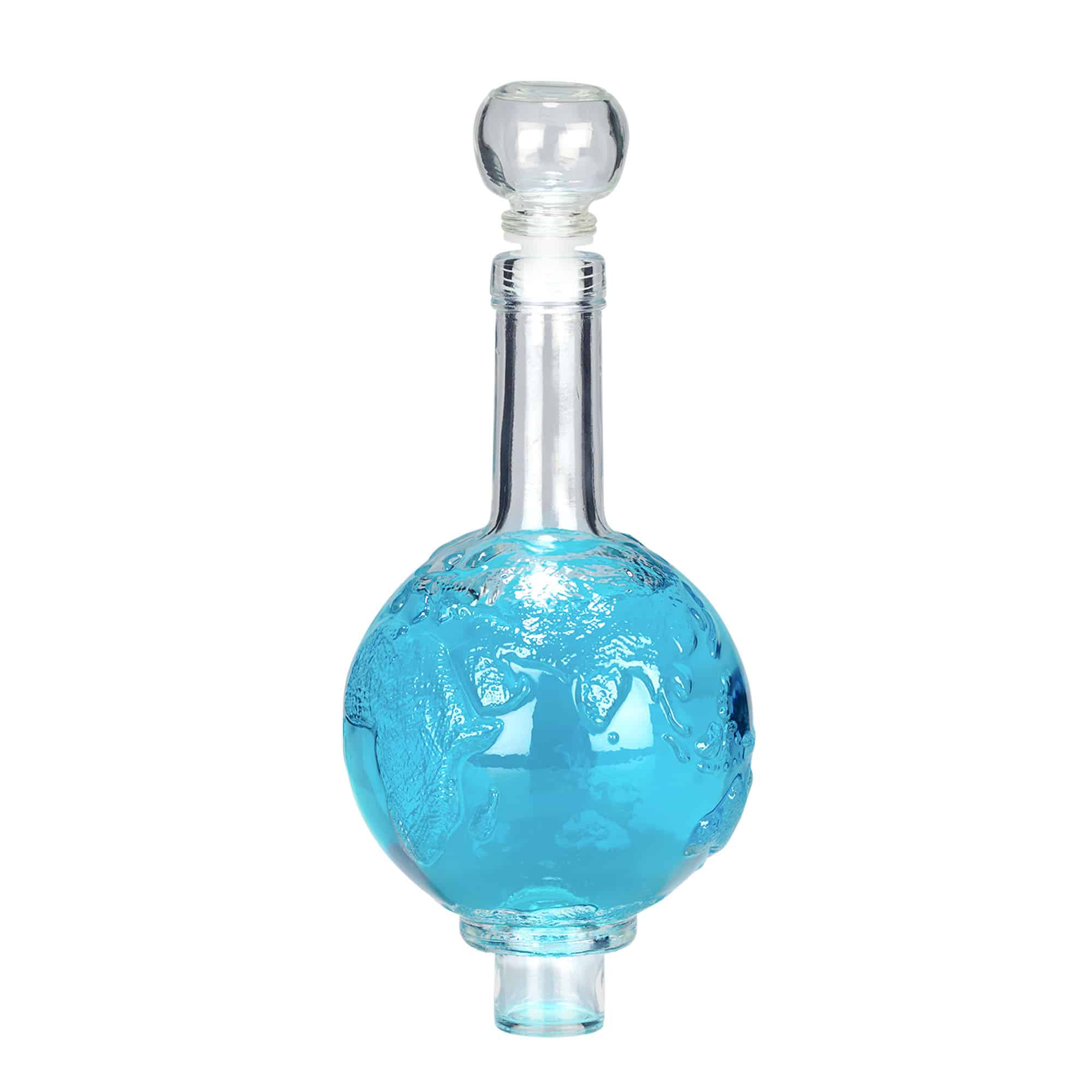 Botella de vidrio de 500 ml 'Globus', boca: corcho