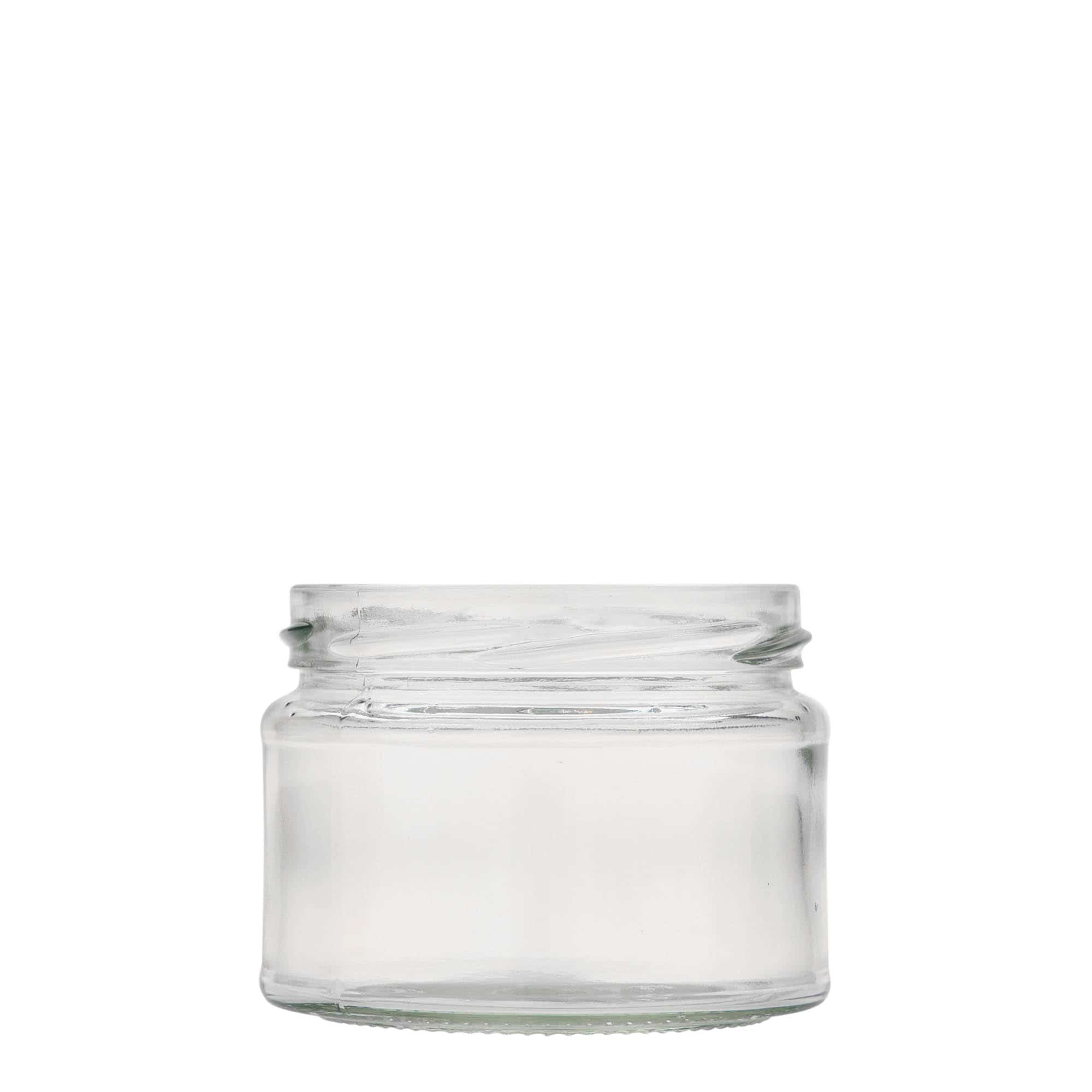 Tarro redondo plano de 280 ml, boca: Twist-Off (TO 82) Tarro redondo plano de 280 ml, boca: Twist-Off (TO 82)