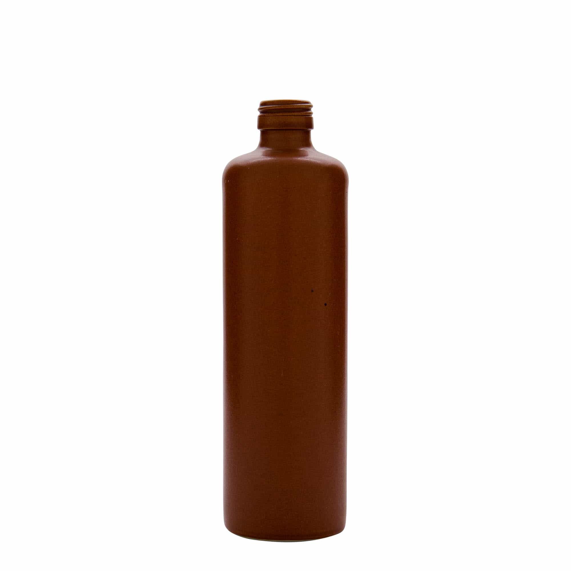 Jarra de barro de 500 ml, gres, rojo-marrón, boca: PP 31,5