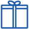 Muchas ideas para regalos Icon für Newsletter und Rabatte