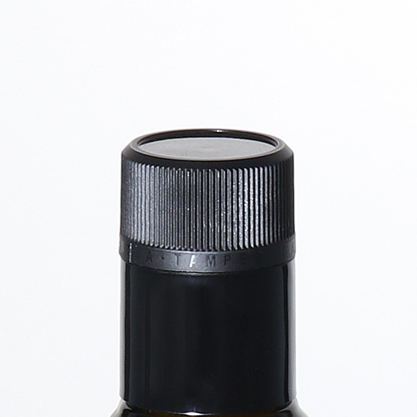 Cierre de originalidad DOP con vertedor, plástico PE, negro Cierre de originalidad DOP con vertedor, plástico PE, negro