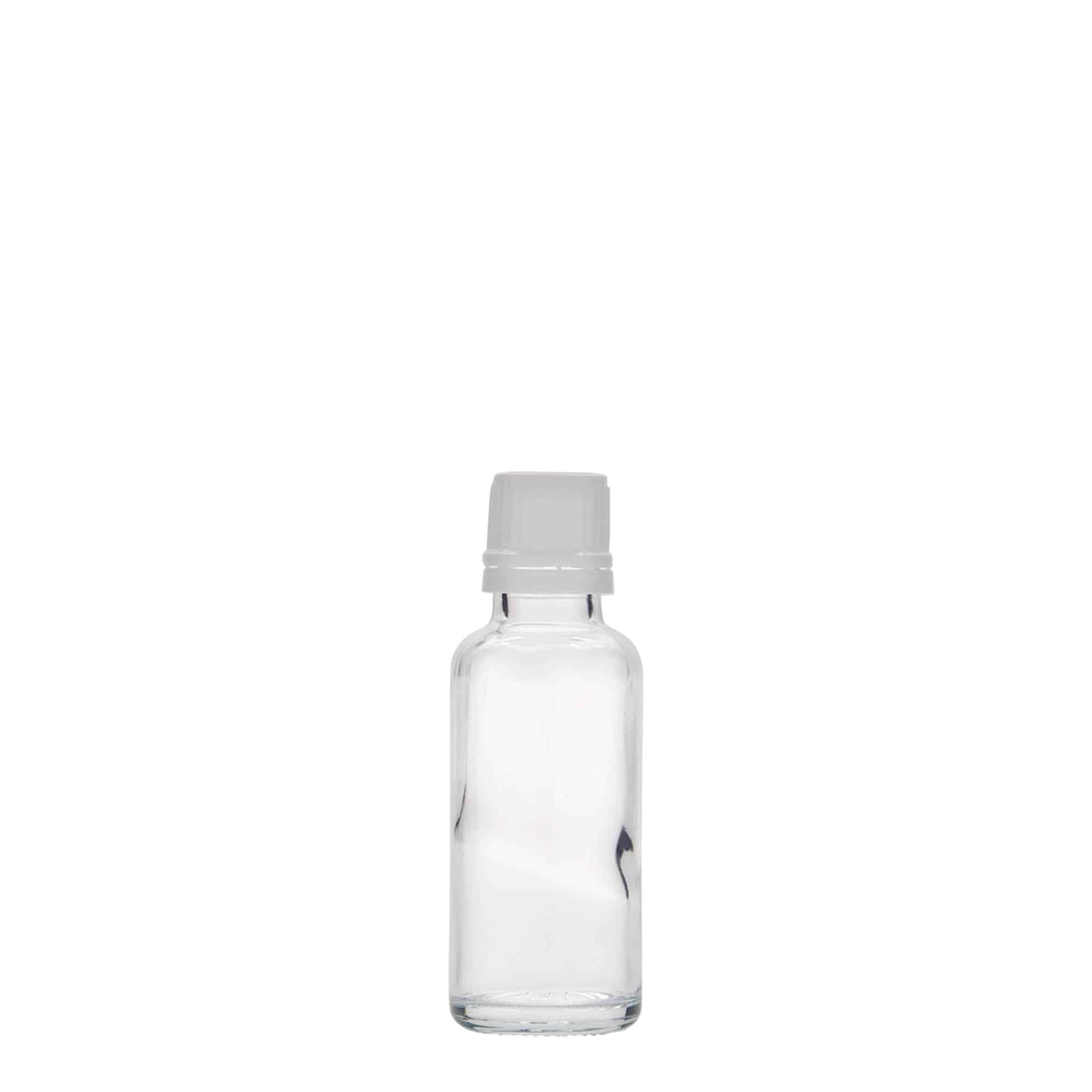Frasco de medicamentos de 30 ml, vidrio, boca: DIN 18