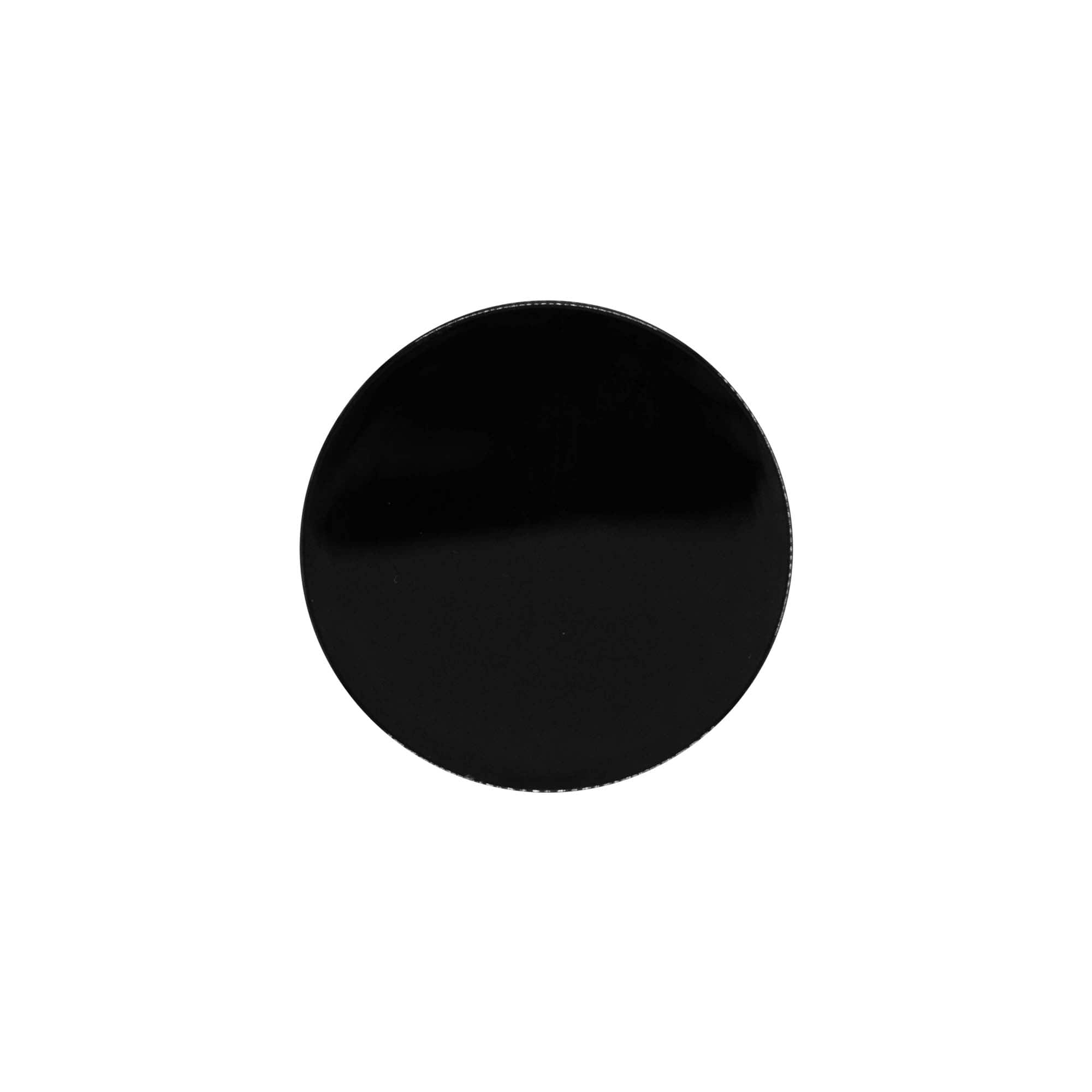 Tapón de rosca, plástico de PP, negro, para boca: GPI 70/400