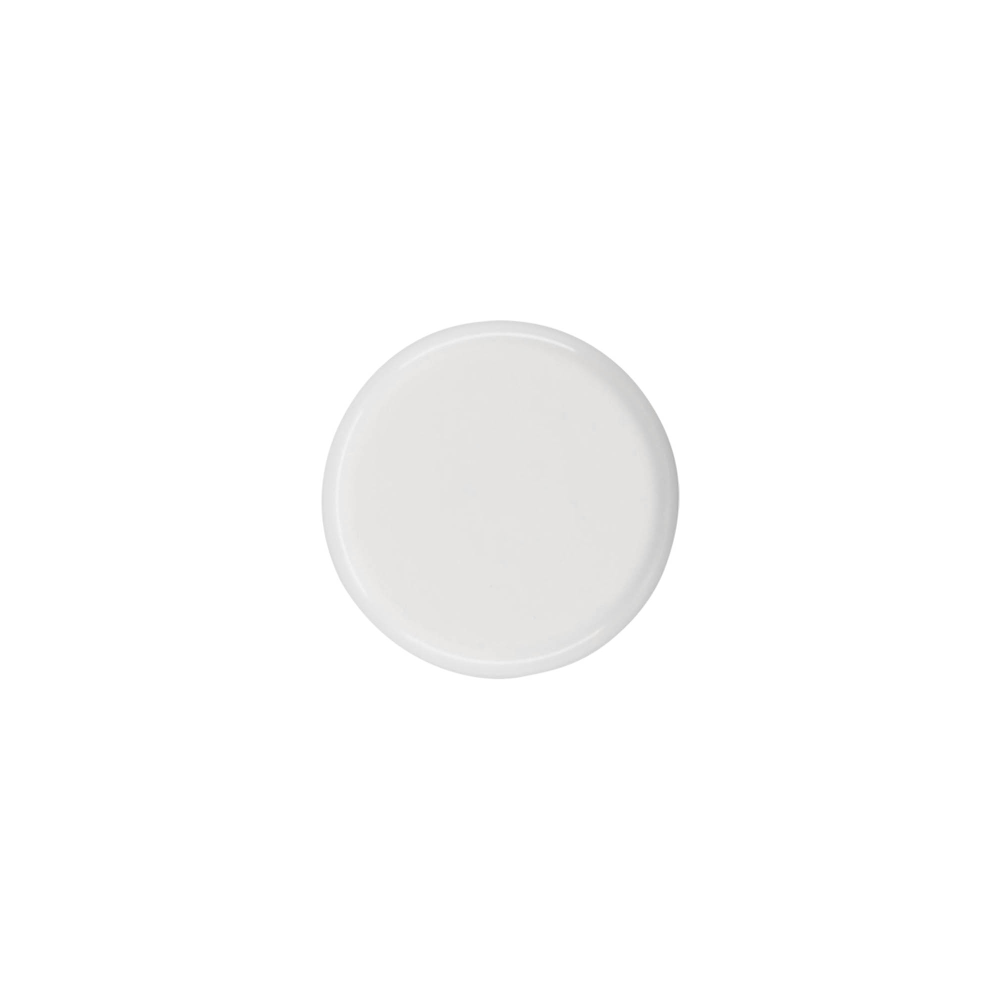 Tapa roscada para botella redonda con inserto de jeringa, plástico PE, blanco, para boca: DIN 18 Tapa roscada para botella redonda con inserto de jeringa, plástico PE, blanco, para boca: DIN 18