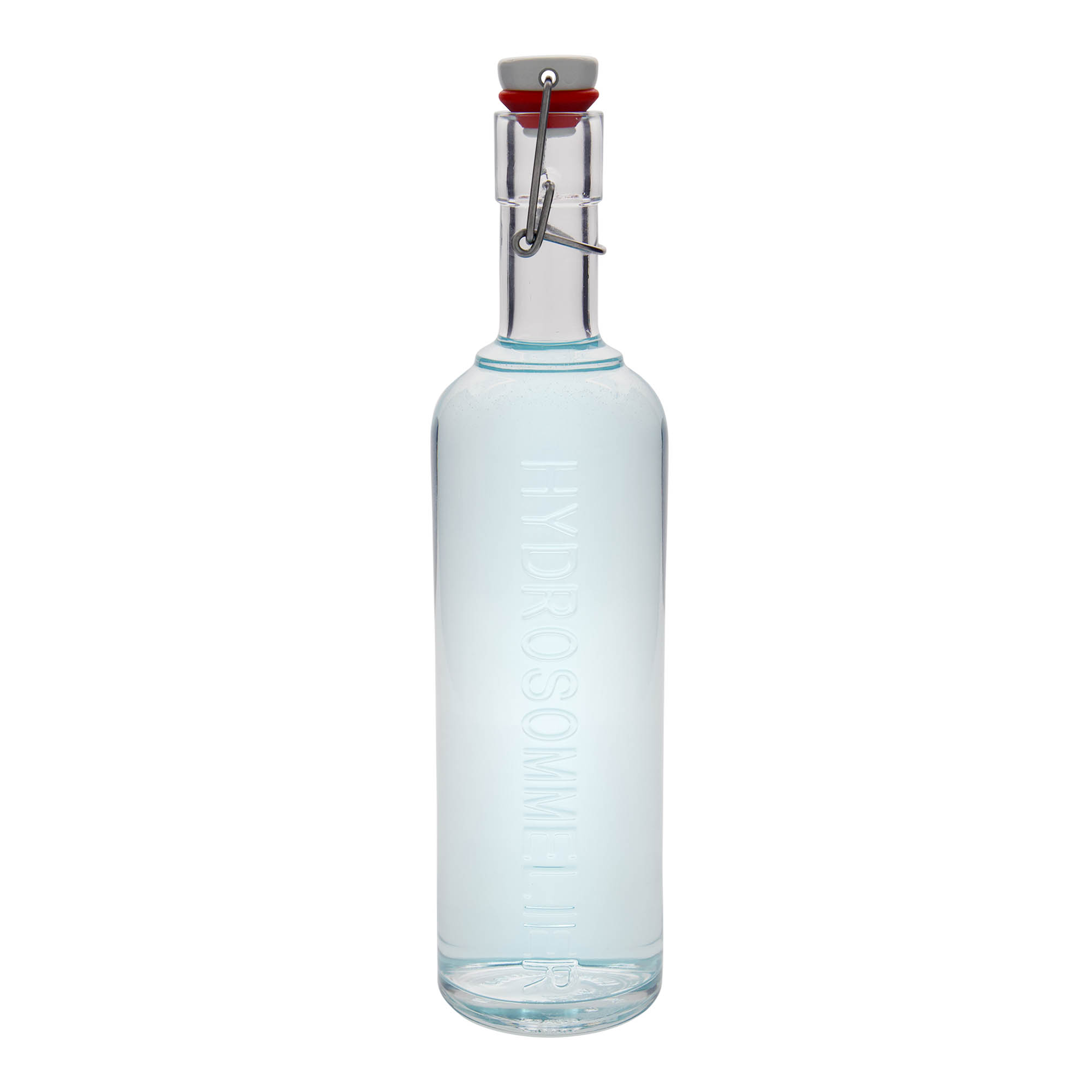 Botella de vidrio de 1.000 ml 'Optima Hydrosommelier', boca: cierre de palanca Botella de vidrio de 1.000 ml 'Optima Hydrosommelier', boca: cierre de palanca