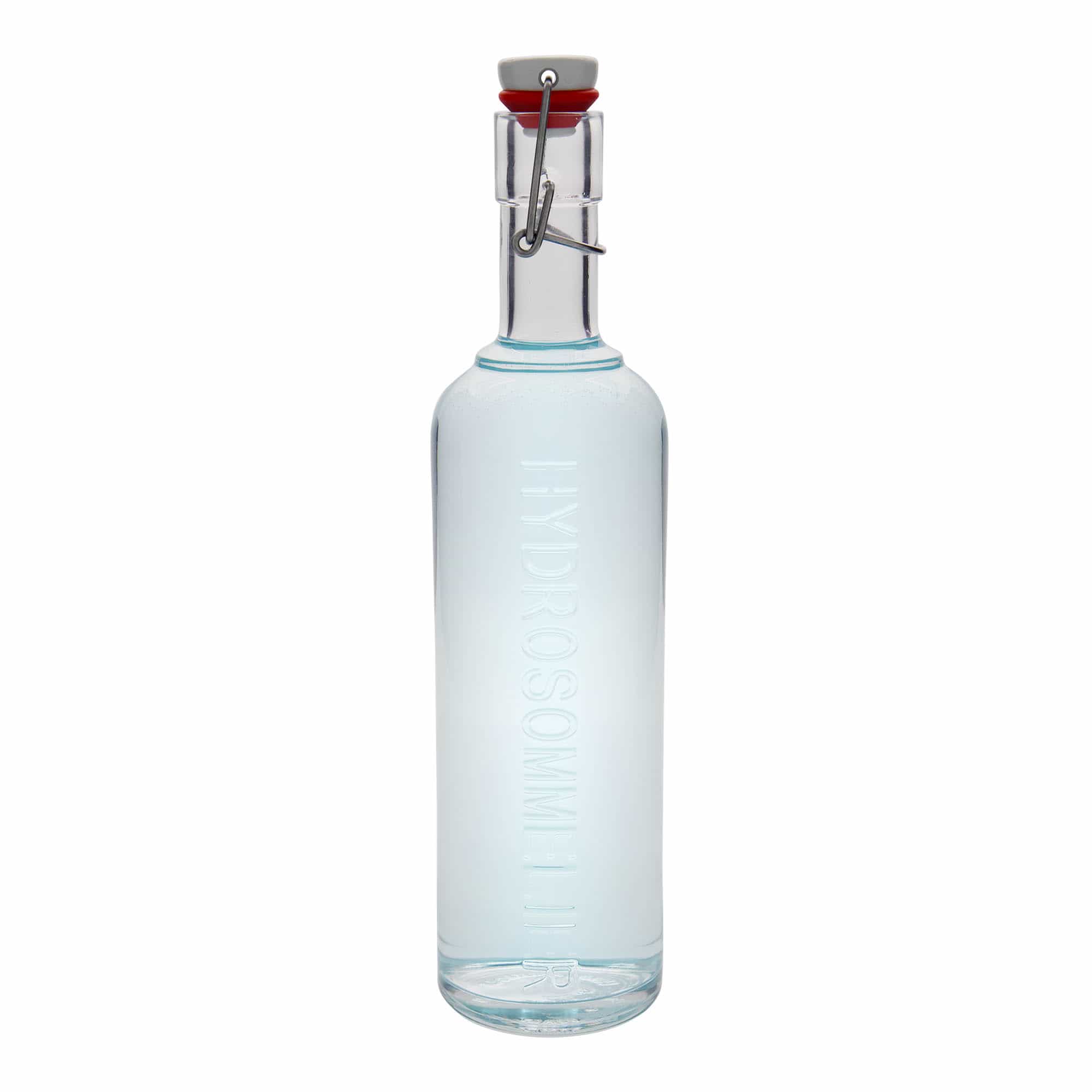 Botella de vidrio de 1.000 ml «Optima Hydrosommelier», boca: cierre de palanca