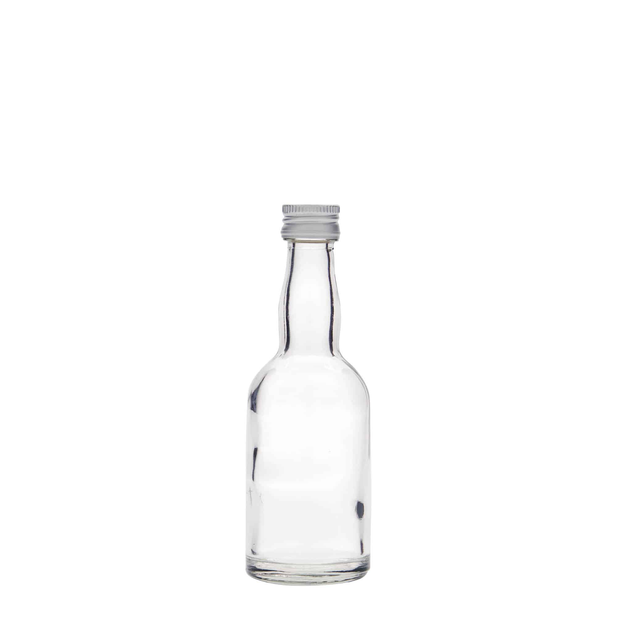 Botella de vidrio de 50 ml 'Proba', boca: PP 18