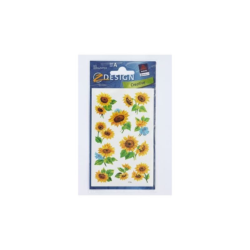 Pegatinas Zweckform 'Girasoles', papel, multicolor