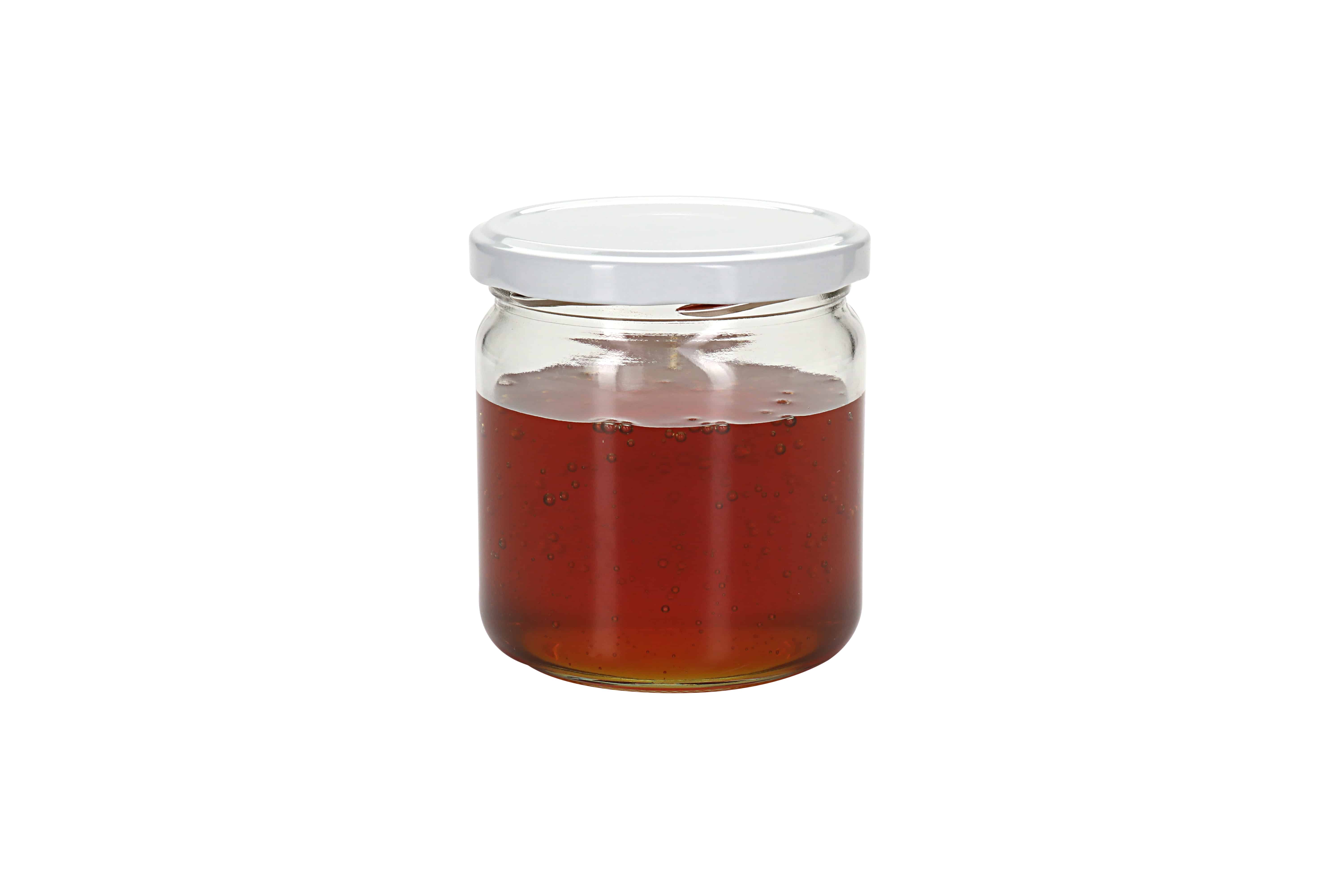Tarro para miel de 388 ml, boca: Twist-Off (TO 82)