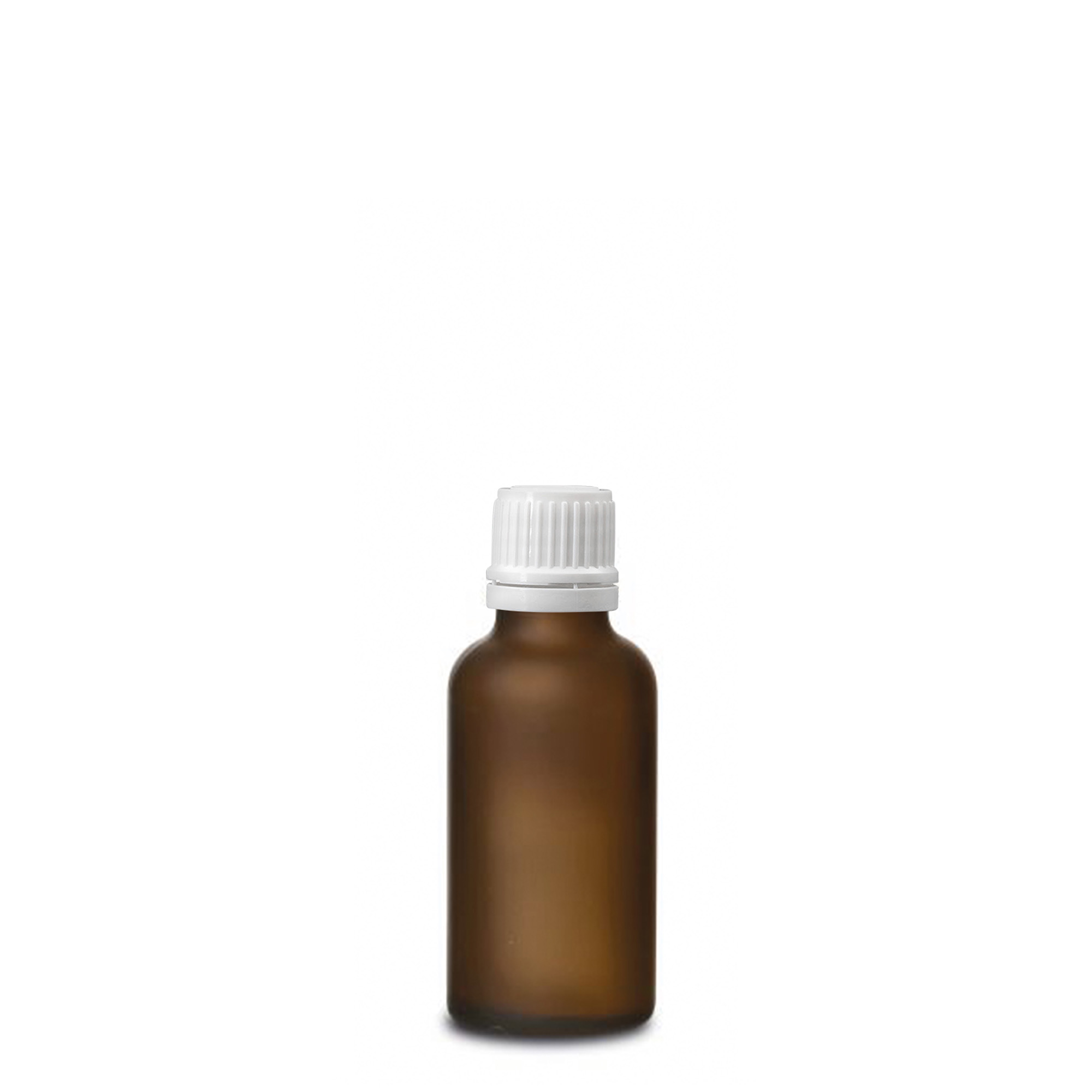 30 ml frasco medicinal, vidrio, marrón esmerilado, boca: DIN 18