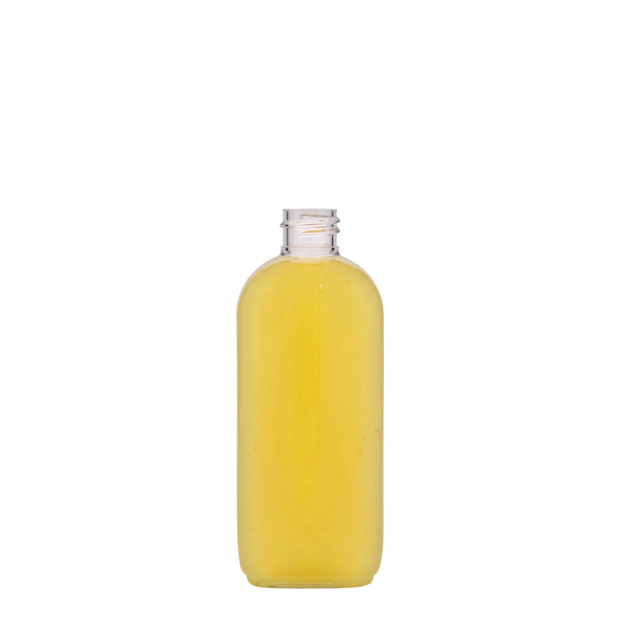 Botella de PET 'Iris' de 100 ml, ovalada, plástico, boca: GPI 20/410
