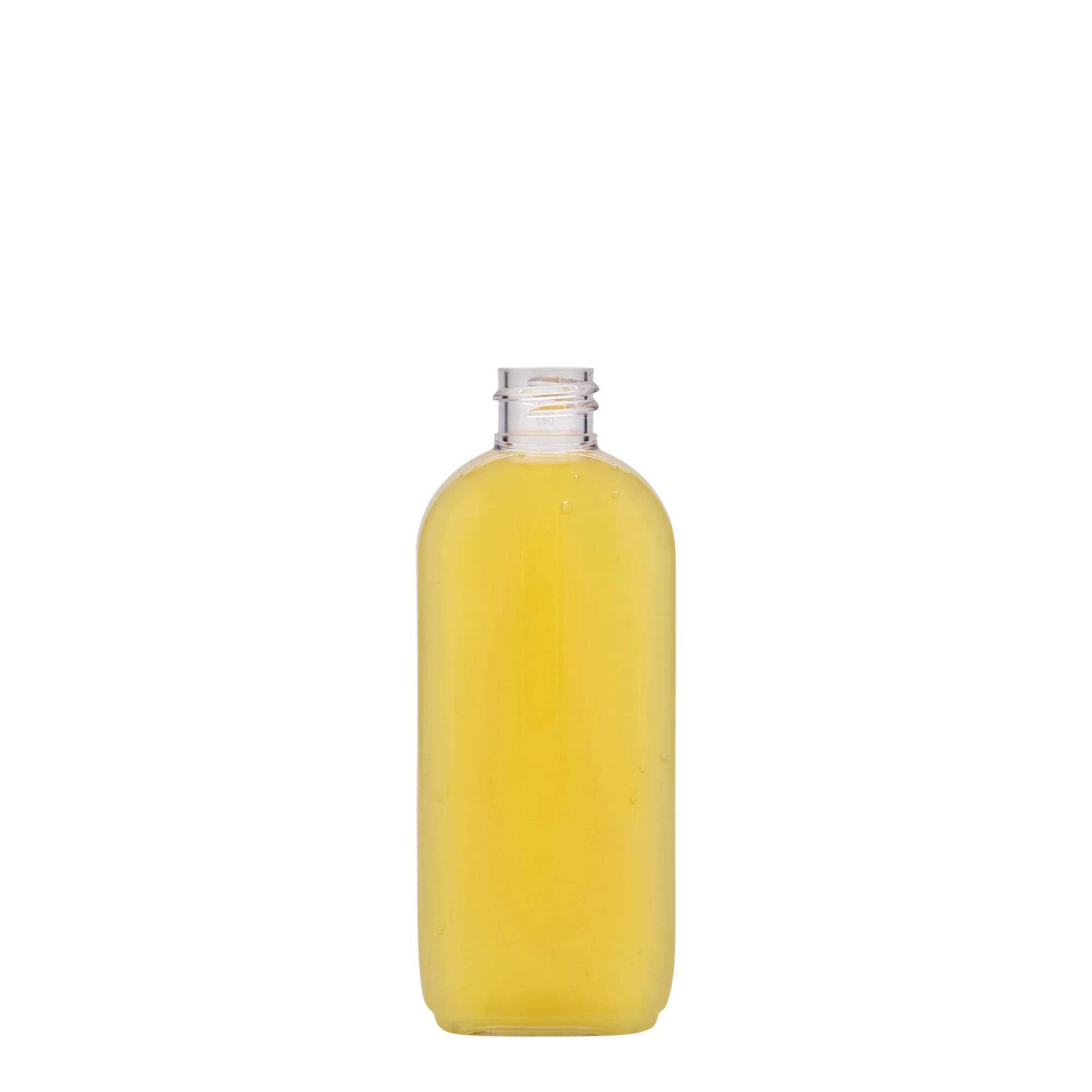 Botella PET de 100 ml 'Iris', ovalada, plástico, boca: 20/410