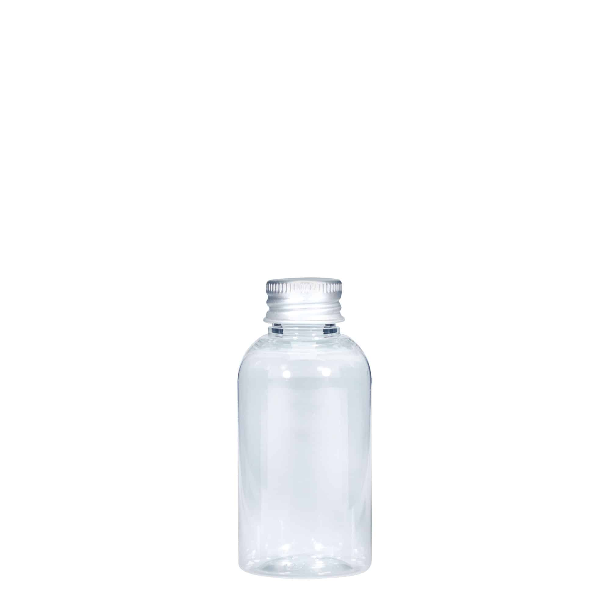 Botella de PET 'Boston' de 50 ml, plástico, boca: 20/410