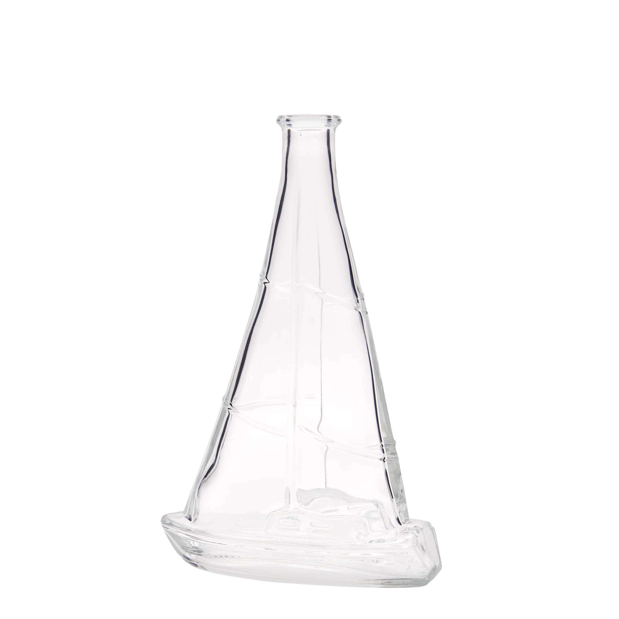 Botella de vidrio de 350 ml 'Velero', boca: corcho