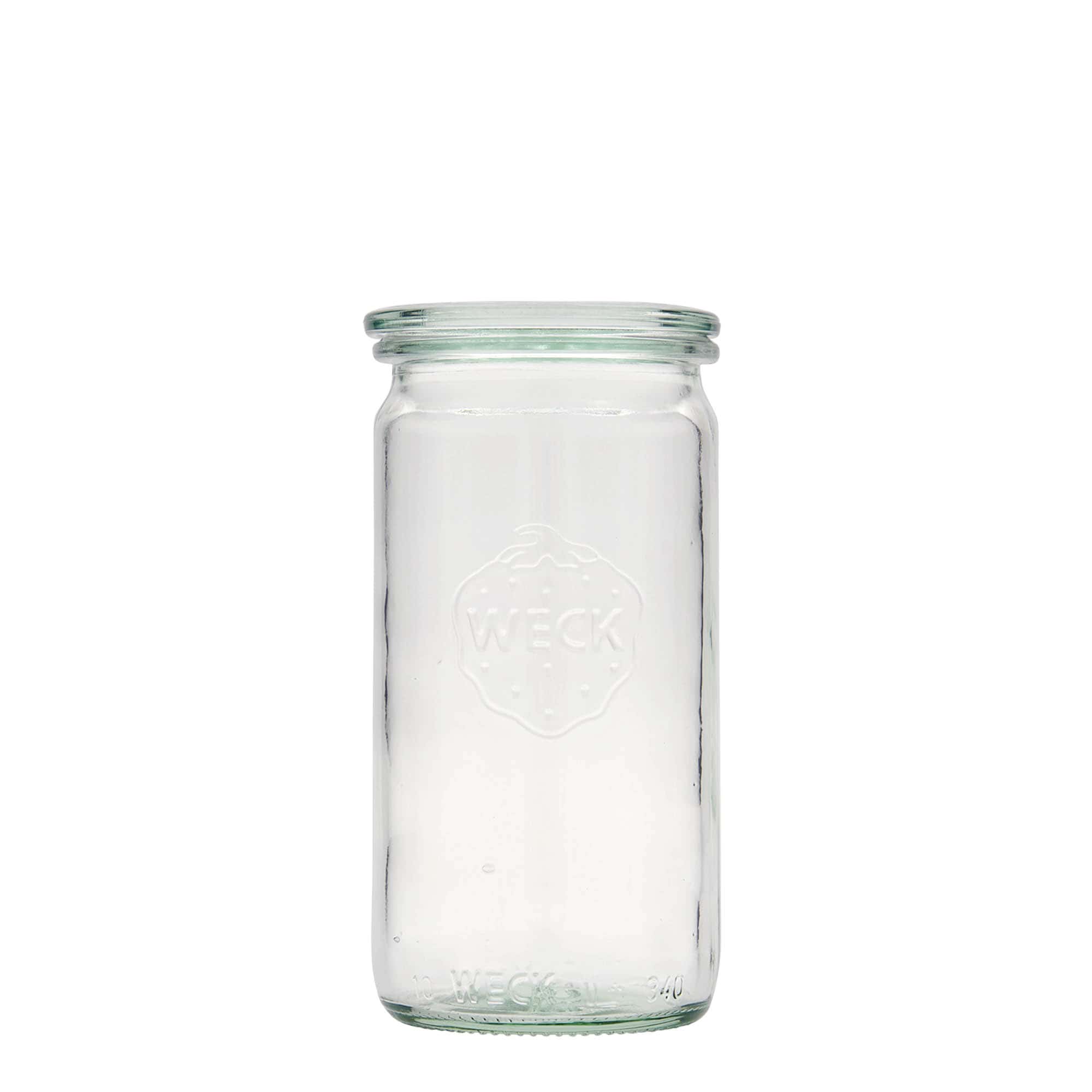 340 ml vaso cilíndrico WECK, boca: borde redondo