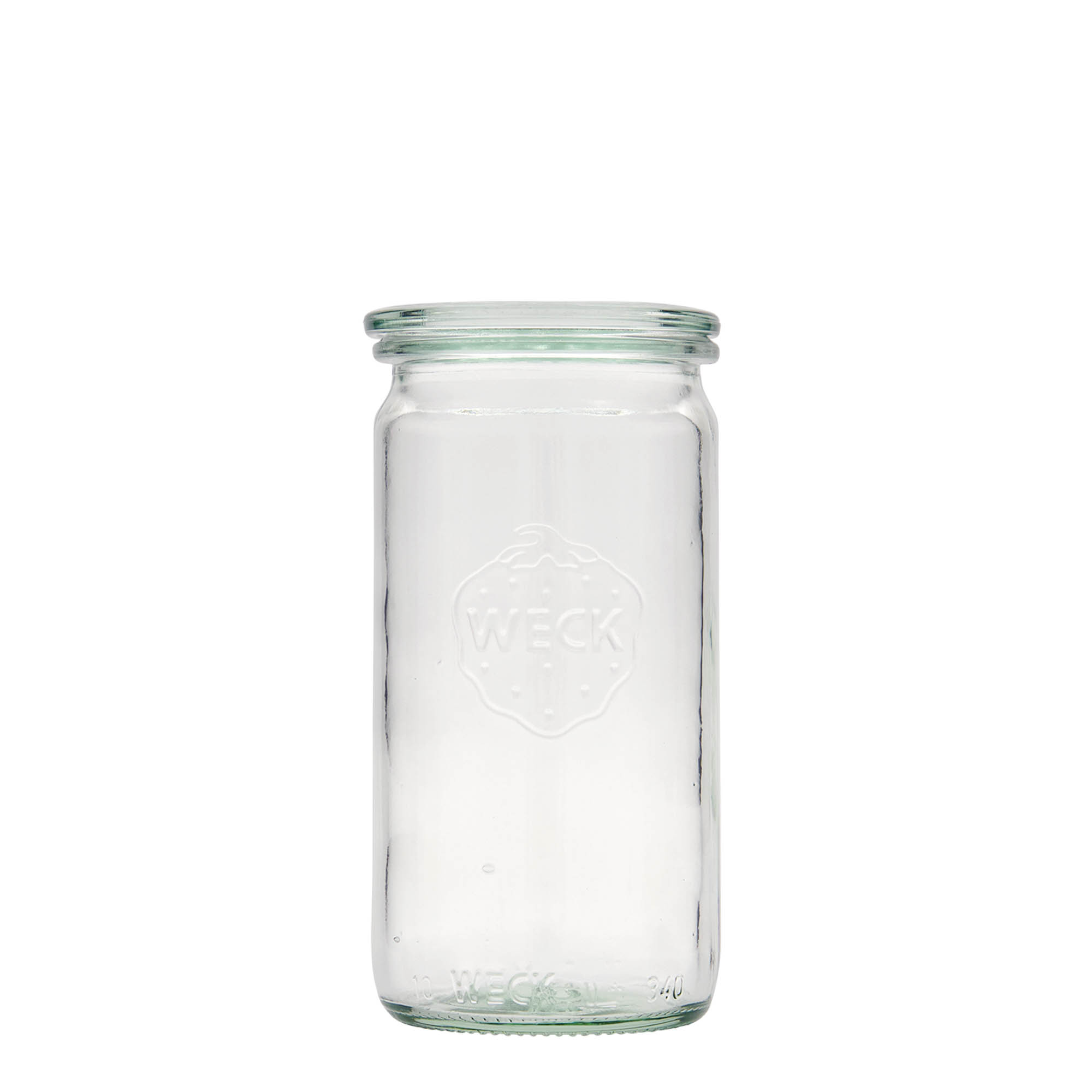 340 ml vaso cilíndrico WECK, boca: borde redondo