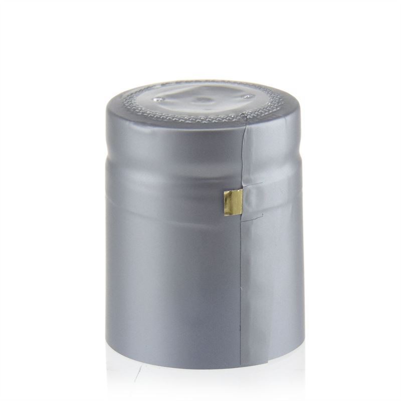 Capsula termorretráctil 32x41, plástico PVC, plata Capsula termorretráctil 32x41, plástico PVC, plata