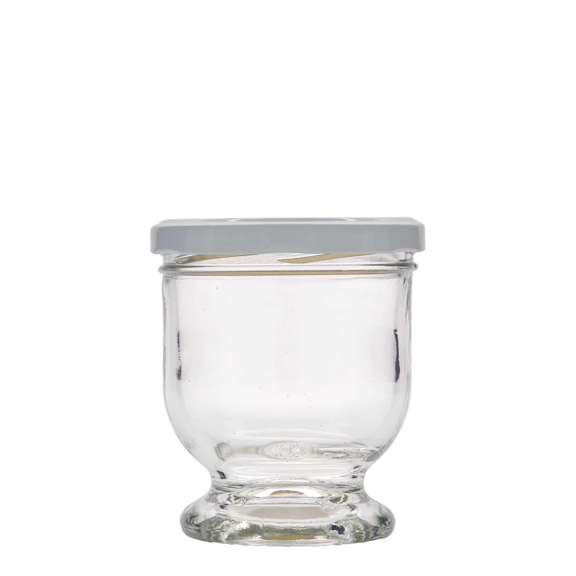 Tarro de vidrio cilíndrico 'Nocca' de 250 ml, boca: Twist-Off (TO 82)