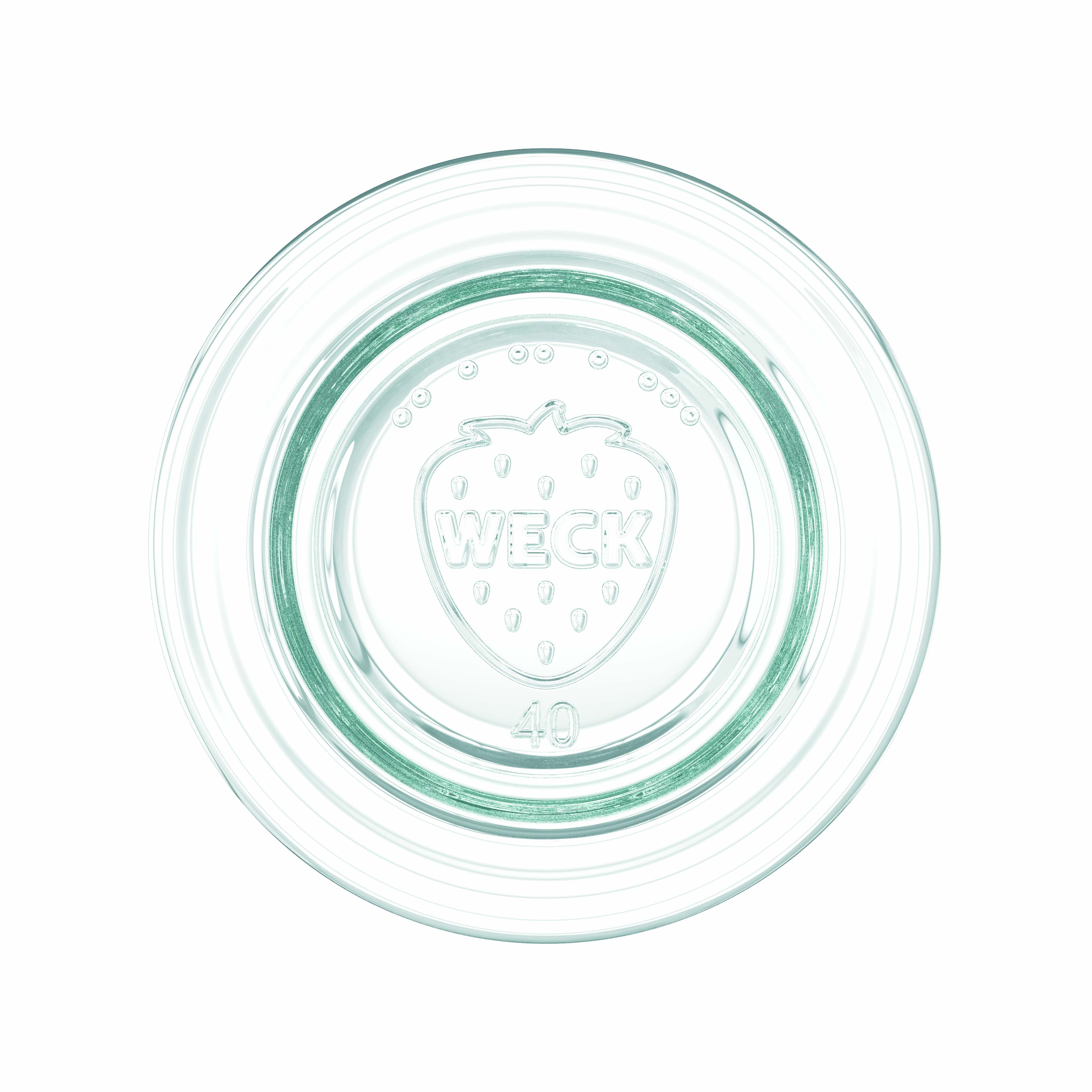 12x 35 ml tarro WECK de boca ancha con tapa de vidrio RR 40