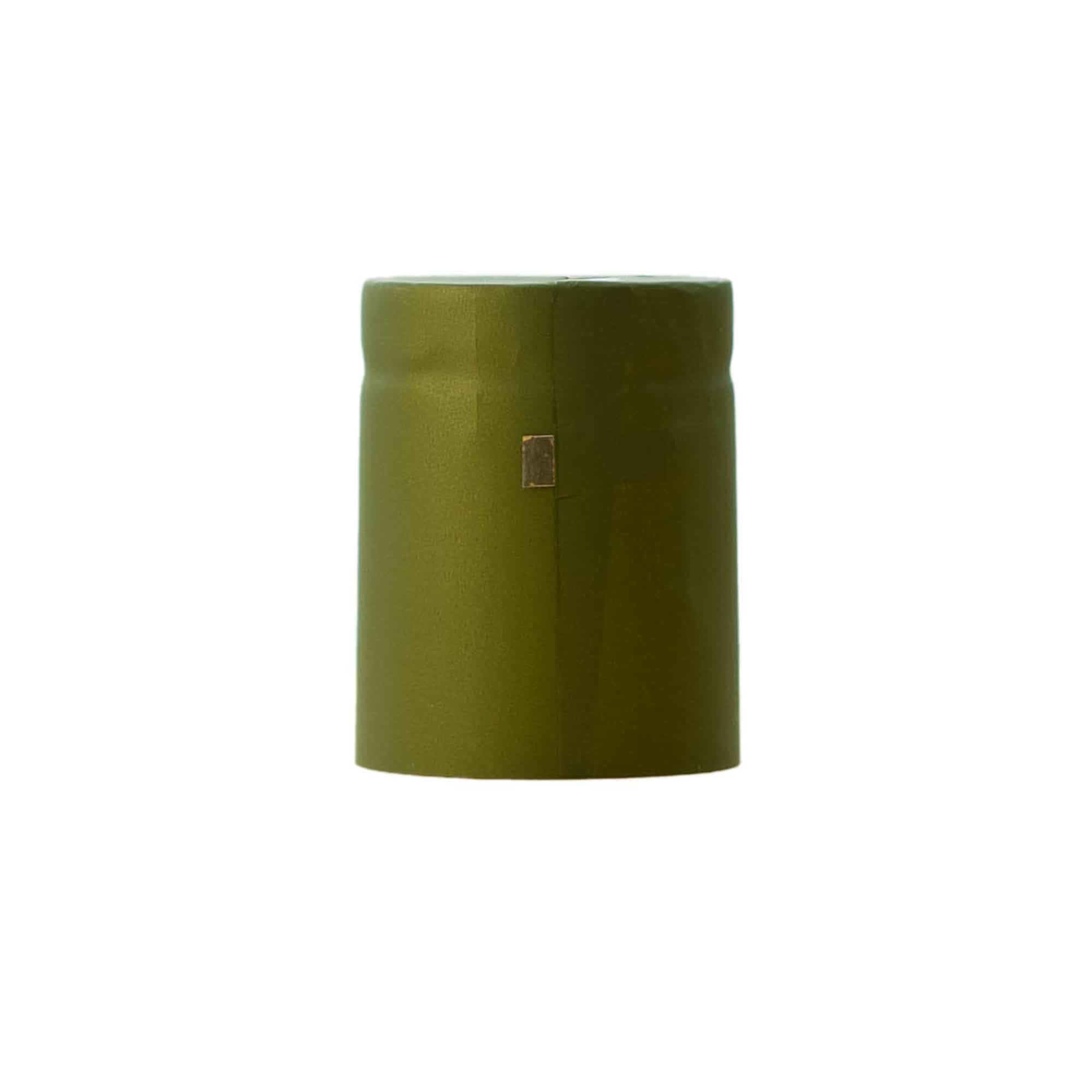 Cápsula termoencogible 32x41, plástico de PVC, verde oliva Cápsula termoencogible 32x41, plástico de PVC, verde oliva