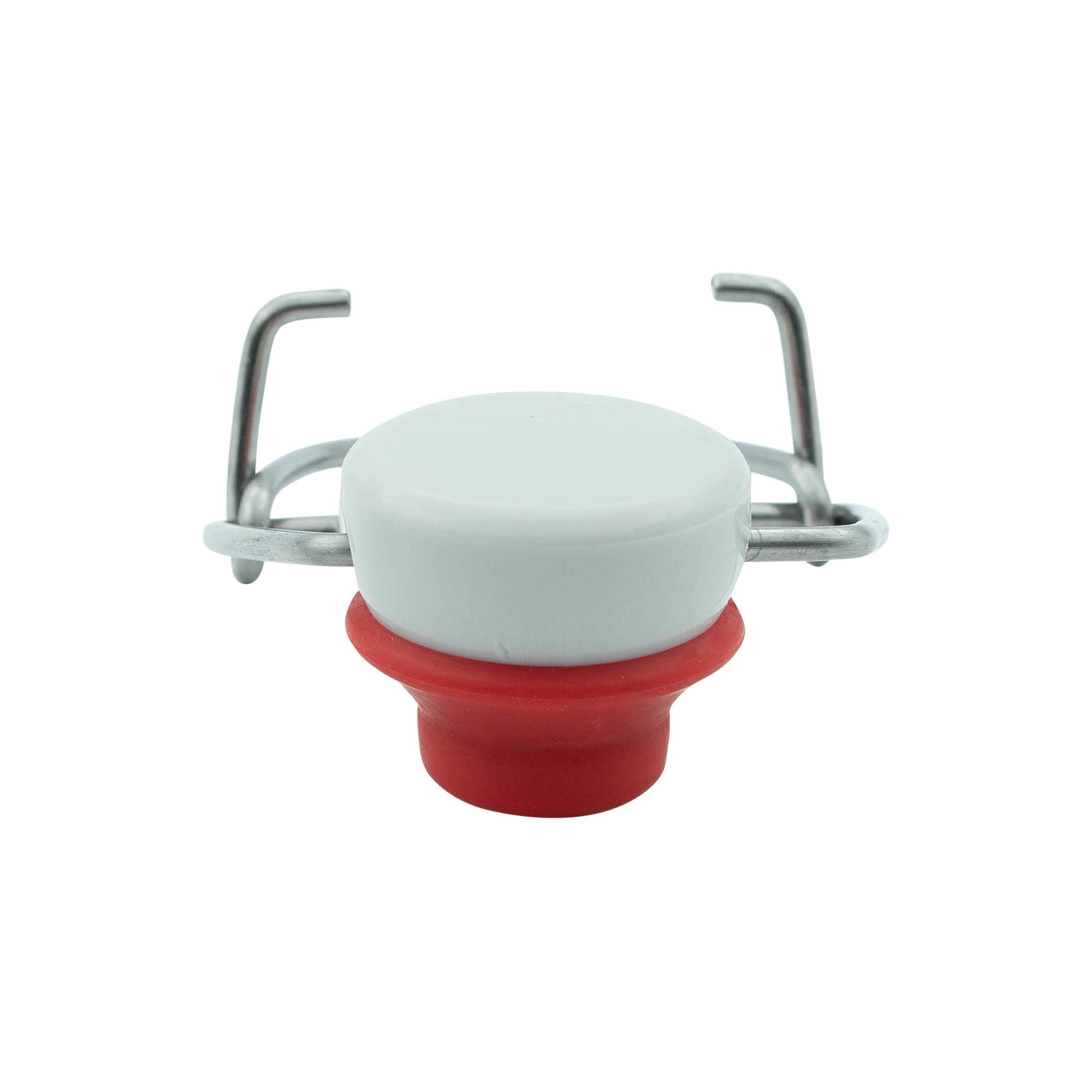 Cierre de palanca tamaño especial, plástico, rojo-blanco Cierre de palanca tamaño especial, plástico, rojo-blanco