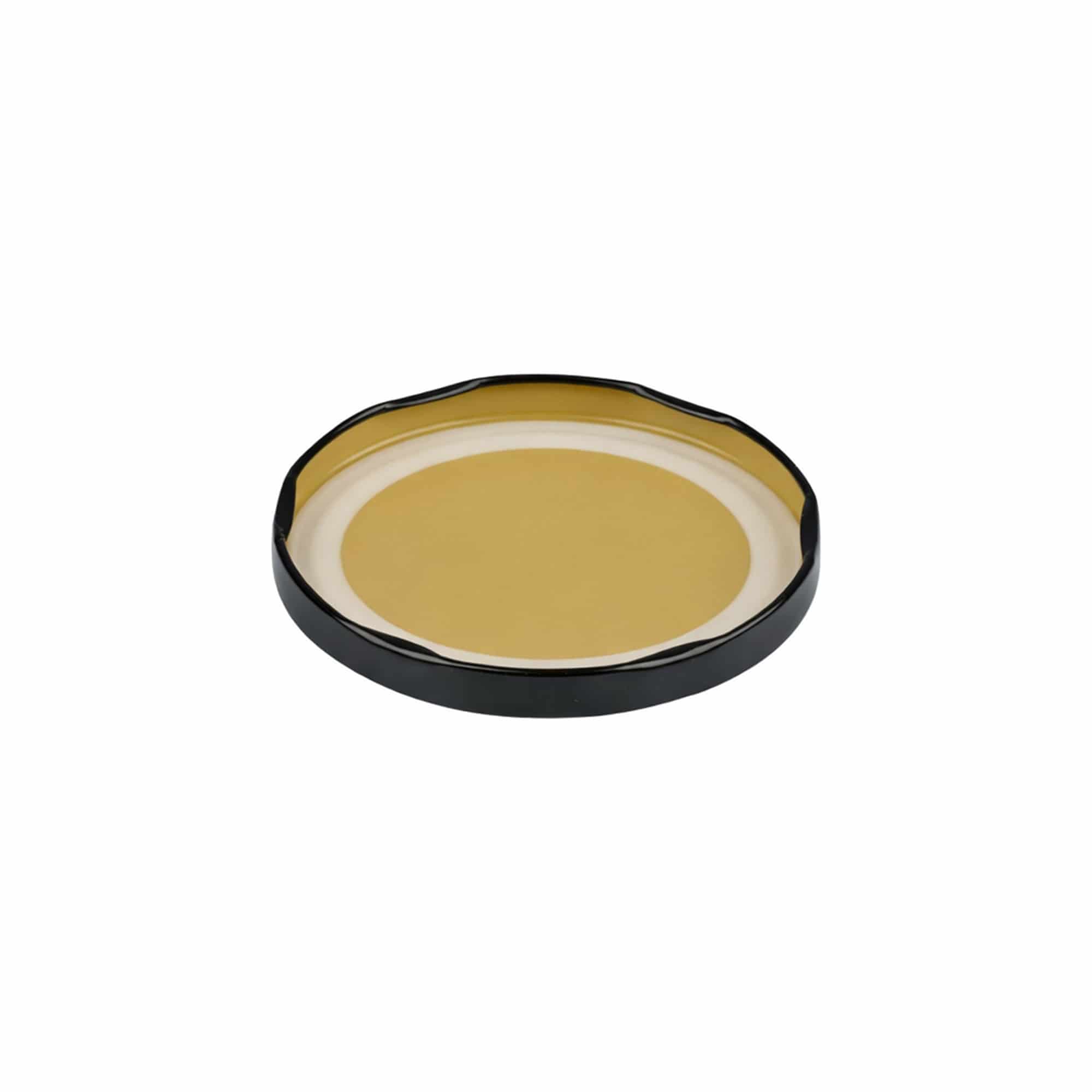 Tapa Twist-off, hojalata, esterilizable, negras, para boca: TO 82