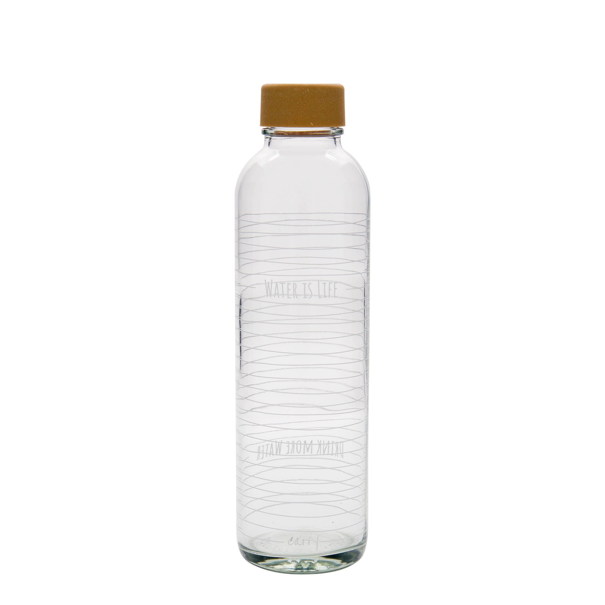 Botella para beber de 700 ml CARRY Bottle 'El agua es vida', boca: cierre de rosca