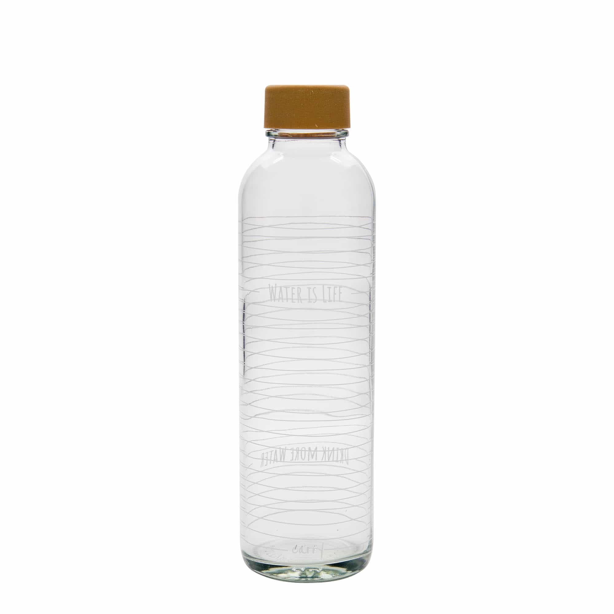 Botella para beber de 700 ml CARRY Bottle 'El agua es vida', boca: cierre de rosca