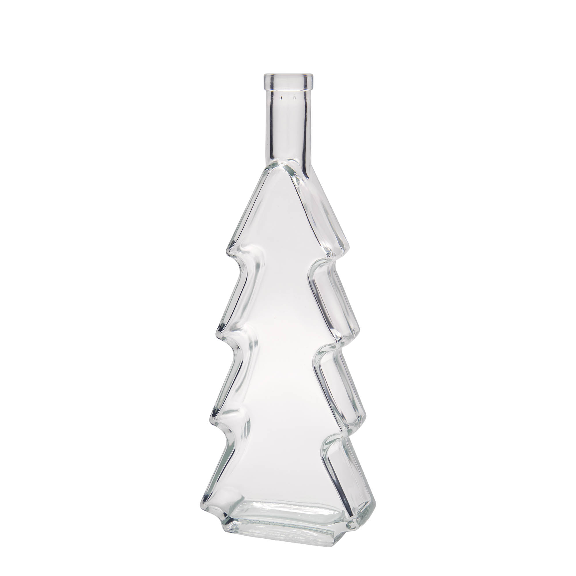 Botella de cristal de 500 ml 'Árbol de Navidad', boca: corcho Botella de cristal de 500 ml 'Árbol de Navidad', boca: corcho
